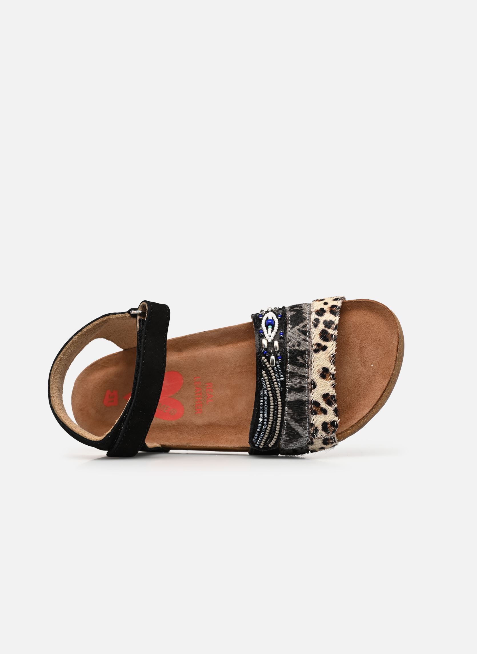 Sandalen Sandals IC22S008-A mädchen schwarz Shoesme Sandalen Sandals IC22S008-A mädchen schwarz NOIR PONYHAIR