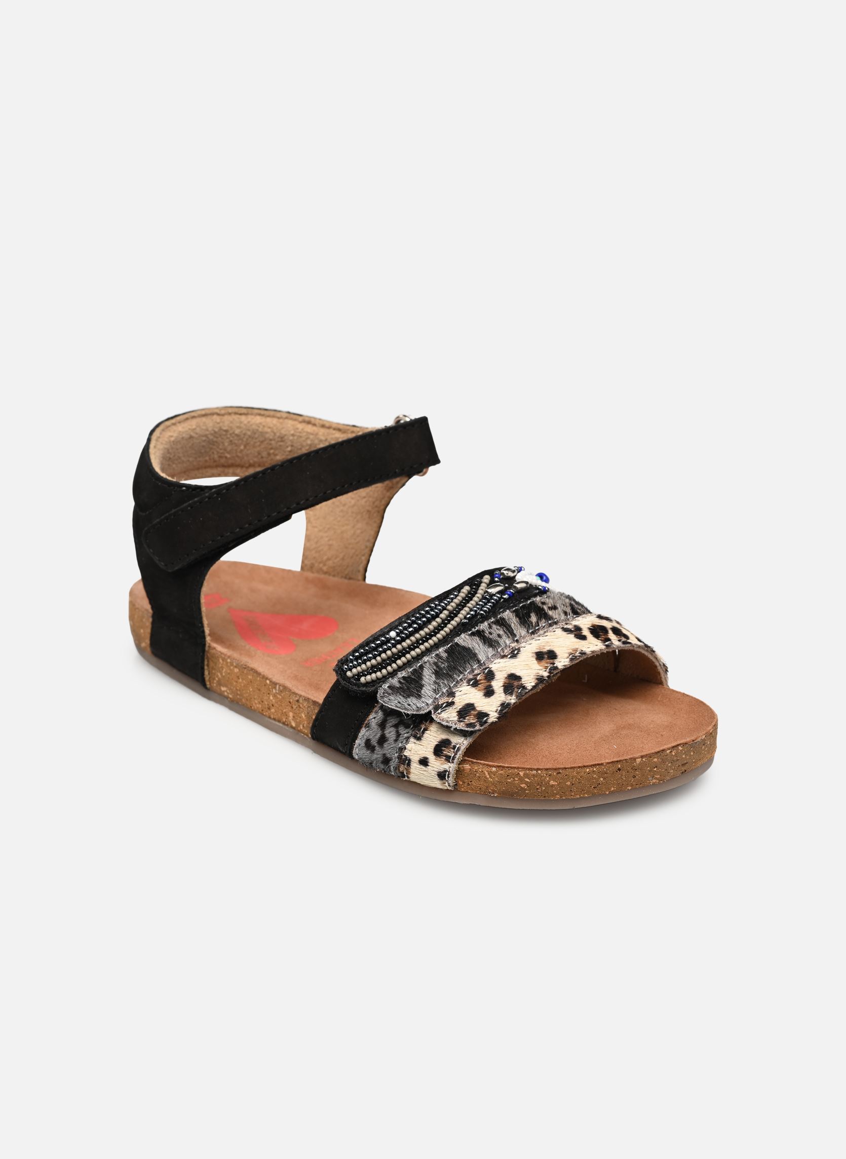 Sandalen Sandals IC22S008-A mädchen schwarz Shoesme Sandalen Sandals IC22S008-A mädchen schwarz NOIR PONYHAIR