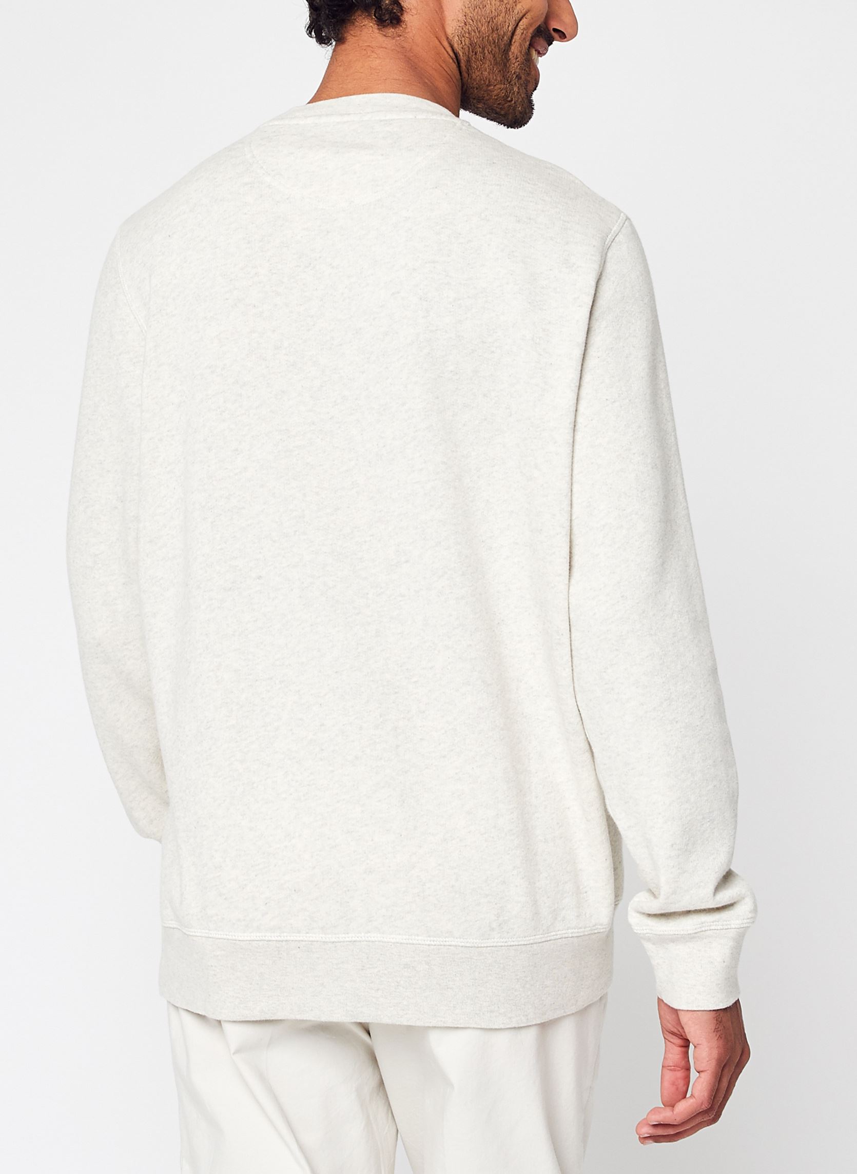 Sweats Prep Logo Crew Sweatshirt homme beige Barbour Sweats Prep Logo Crew Sweatshirt homme beige ECRU MARL