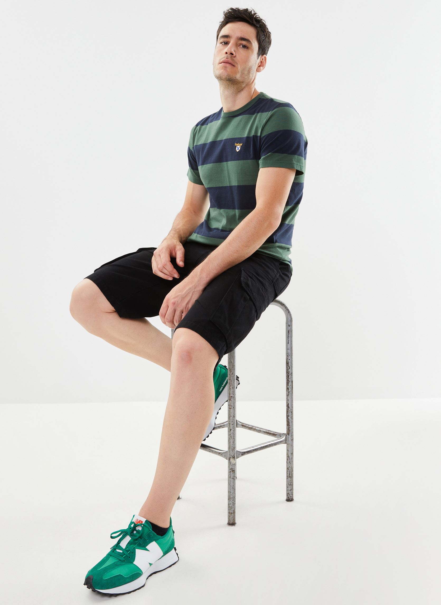 Tee-shirts Cornell Stripe T-Shirt homme vert Barbour Tee-shirts Cornell Stripe T-Shirt homme vert SYCAMORE
