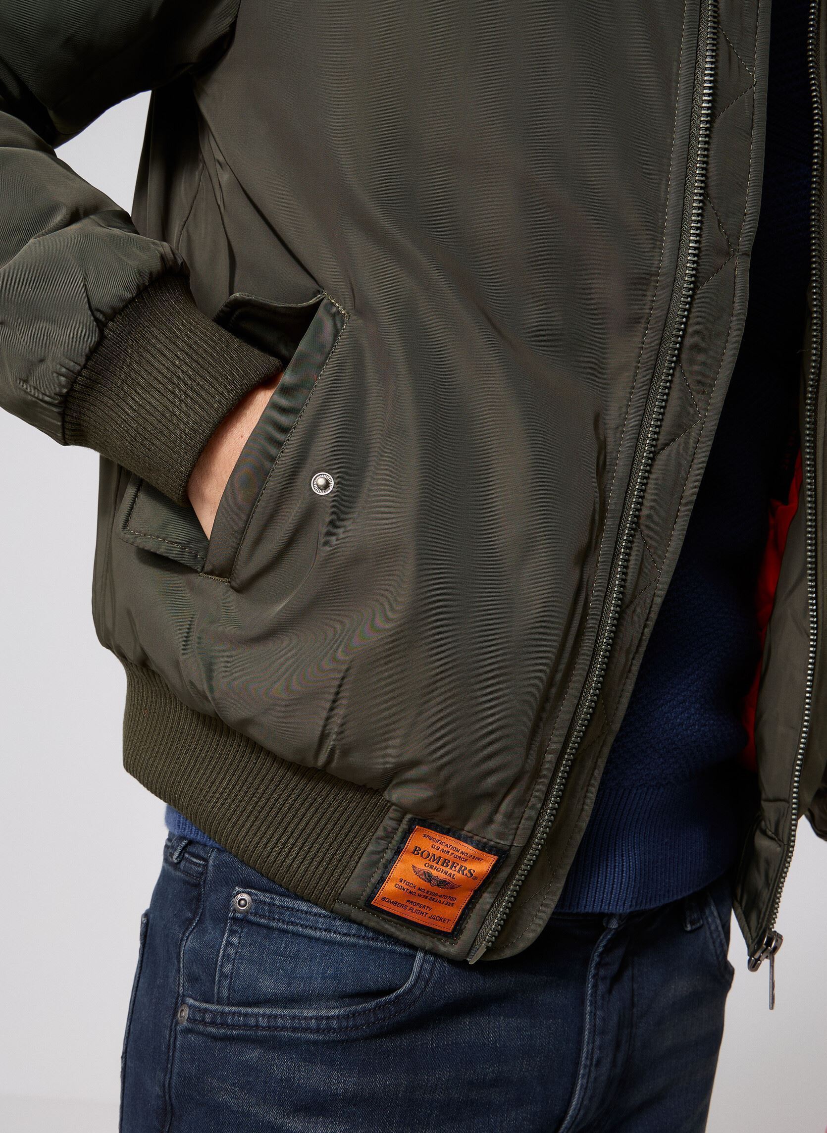 Bomberjacken Original Men herren grün Bombers Original Bomberjacken Original Men herren grün DARK KAKI