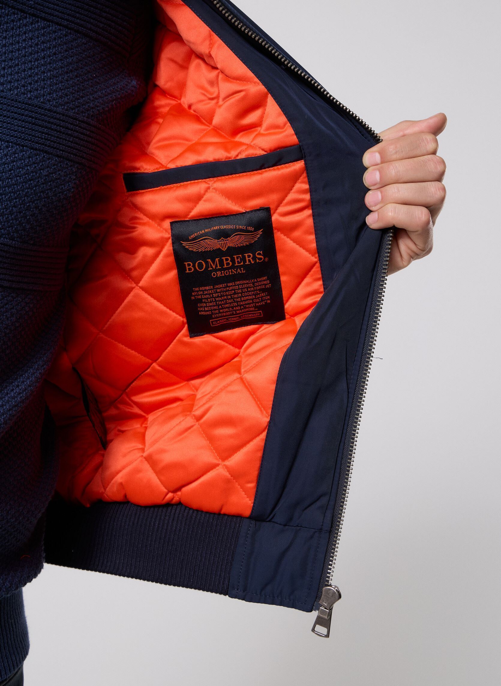 Bomberjacken Original Men herren blau Bombers Original Bomberjacken Original Men herren blau NAVY