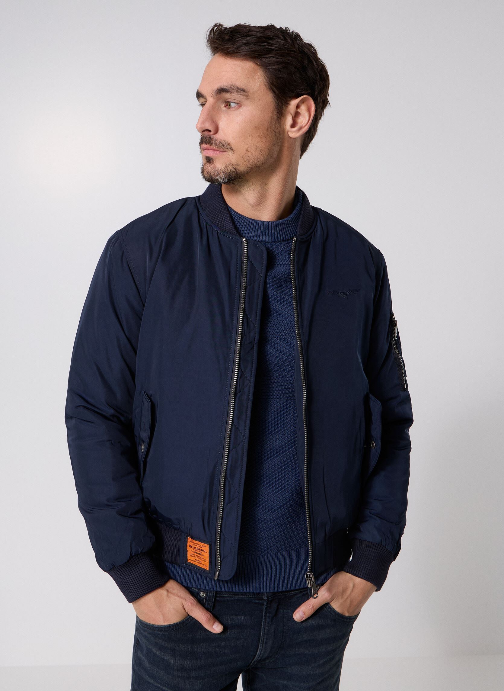 Bomberjacken Original Men herren blau Bombers Original Bomberjacken Original Men herren blau NAVY