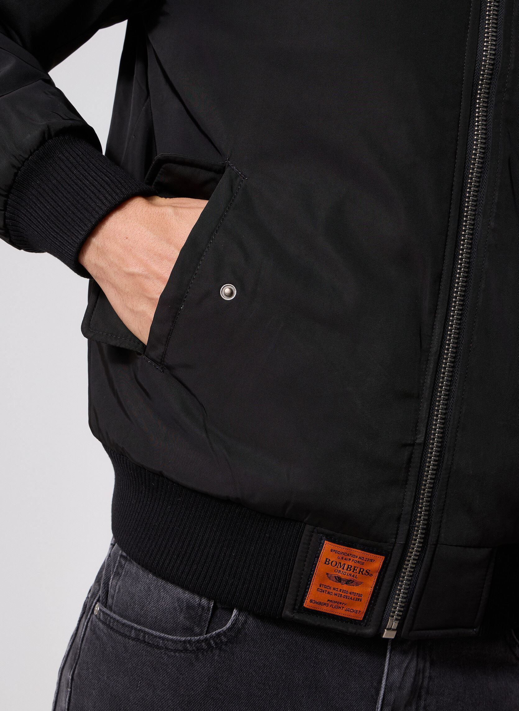 Bomberjacken Original Men herren schwarz Bombers Original Bomberjacken Original Men herren schwarz BLACK
