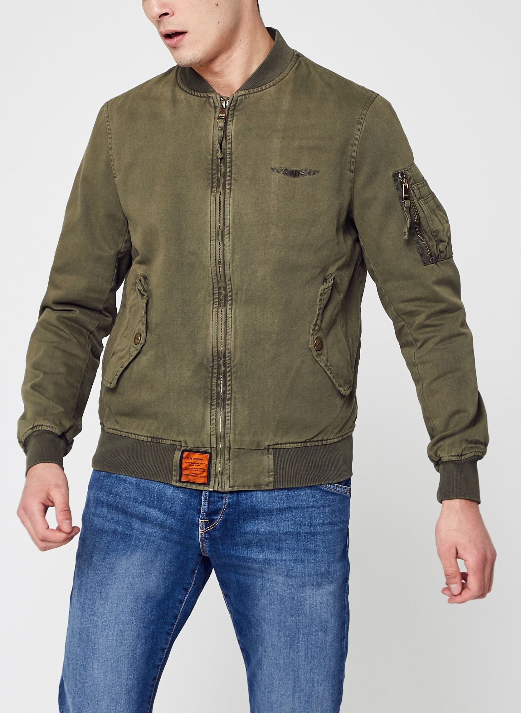 Blousons Mac Men homme vert Bombers Original Blousons Mac Men homme vert KAKI
