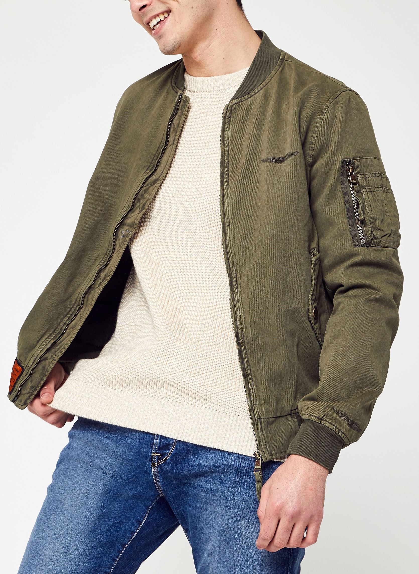 Blousons Mac Men homme vert Bombers Original Blousons Mac Men homme vert KAKI