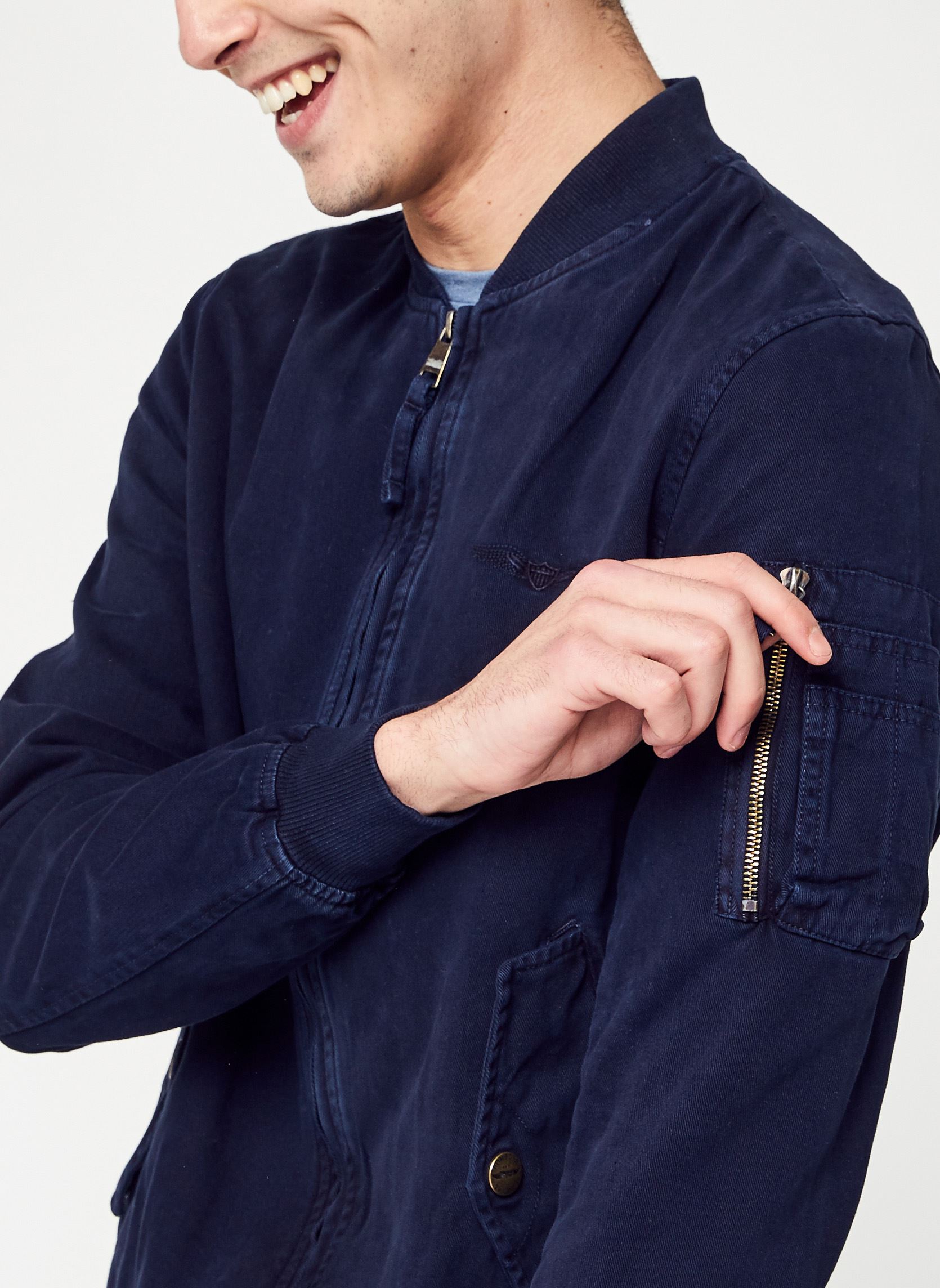 Bomberjacken Mac Men herren blau Bombers Original Bomberjacken Mac Men herren blau NAVY