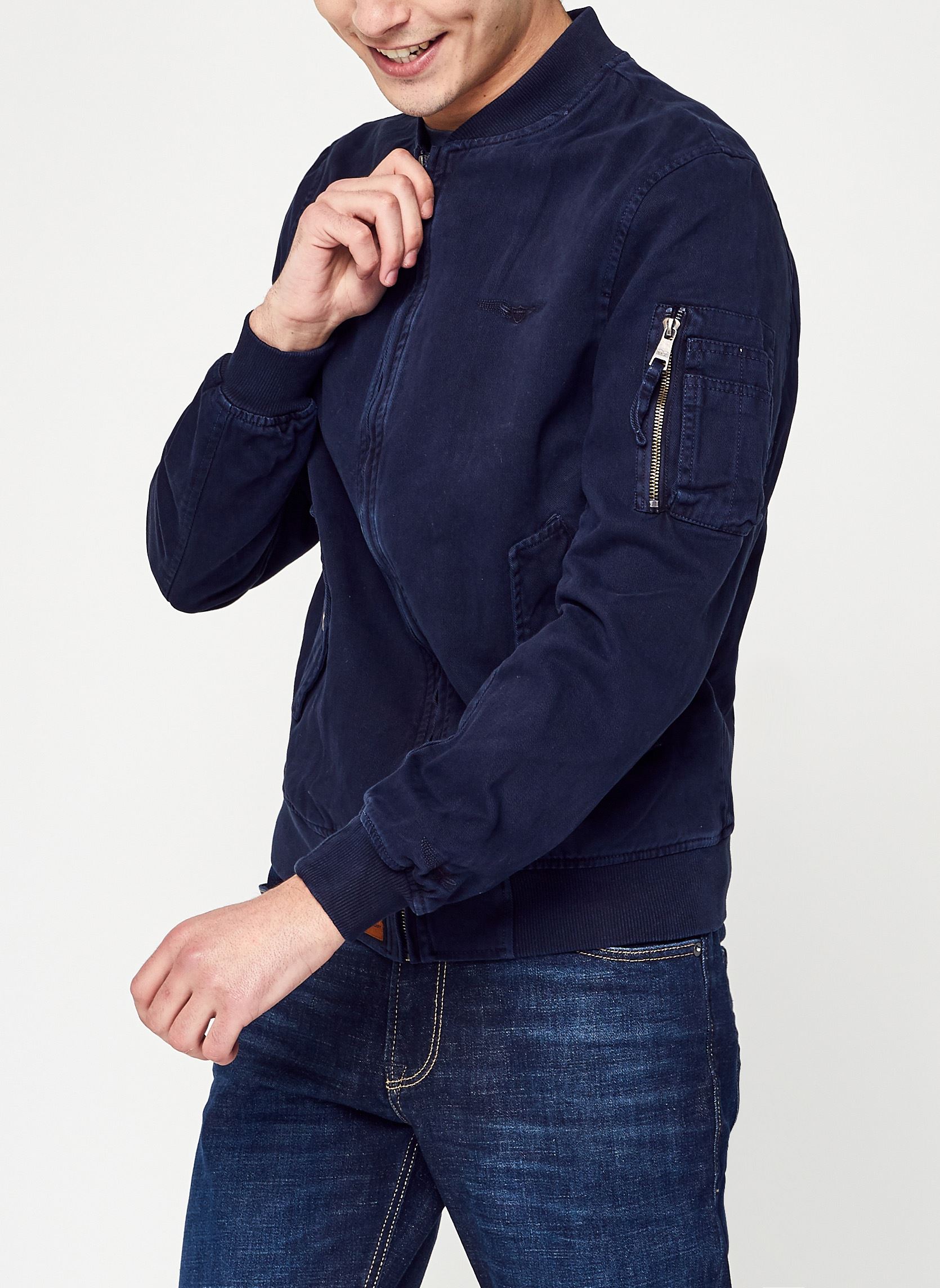 Bomberjacken Mac Men herren blau Bombers Original Bomberjacken Mac Men herren blau NAVY