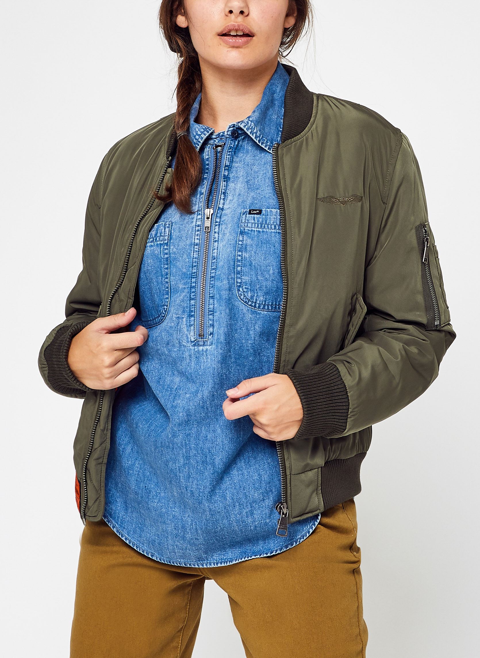 Blousons Original Women femme vert Bombers Original Blousons Original Women femme vert KAKI