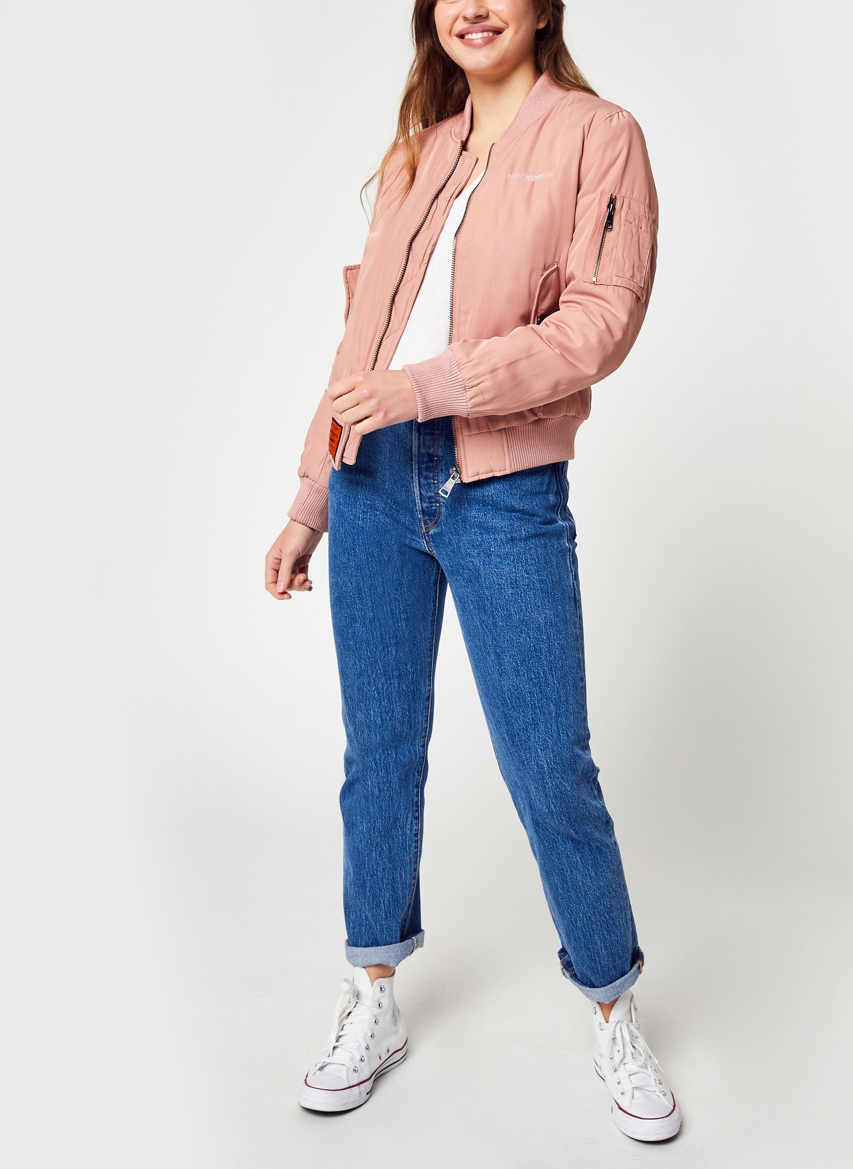 Blousons Original Women femme rose Bombers Original Blousons Original Women femme rose ROSE