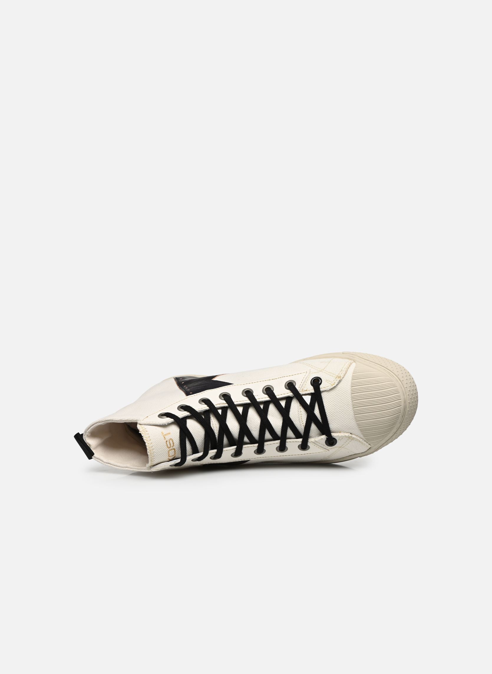 Leinen-Sneaker BACKSTAGE H1 herren weiß Kost Leinen-Sneaker BACKSTAGE H1 herren weiß ECRU+NOIR