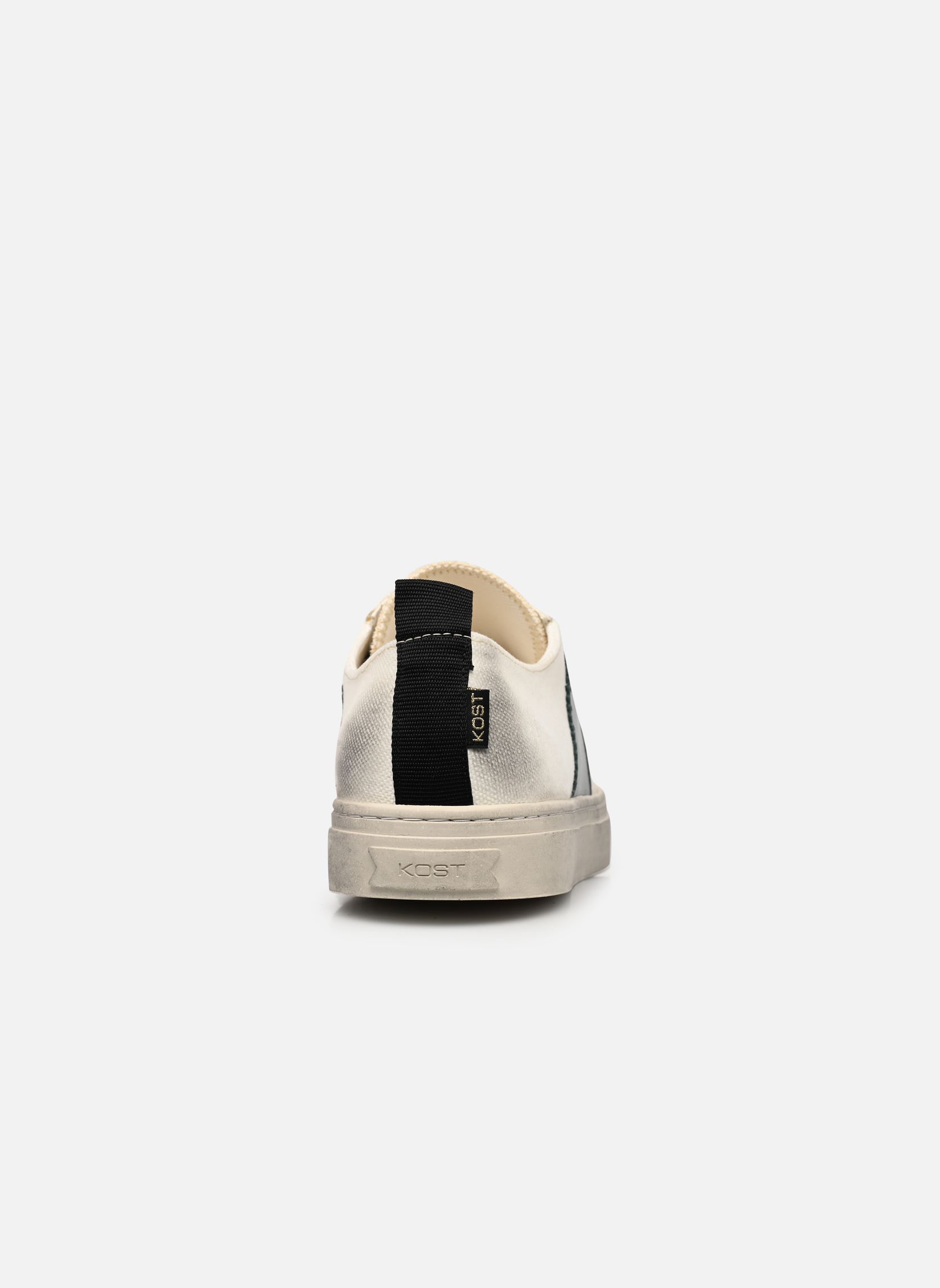 Baskets toile BACKSTAGE L8 homme blanc Kost Baskets toile BACKSTAGE L8 homme blanc ECRU+VERT