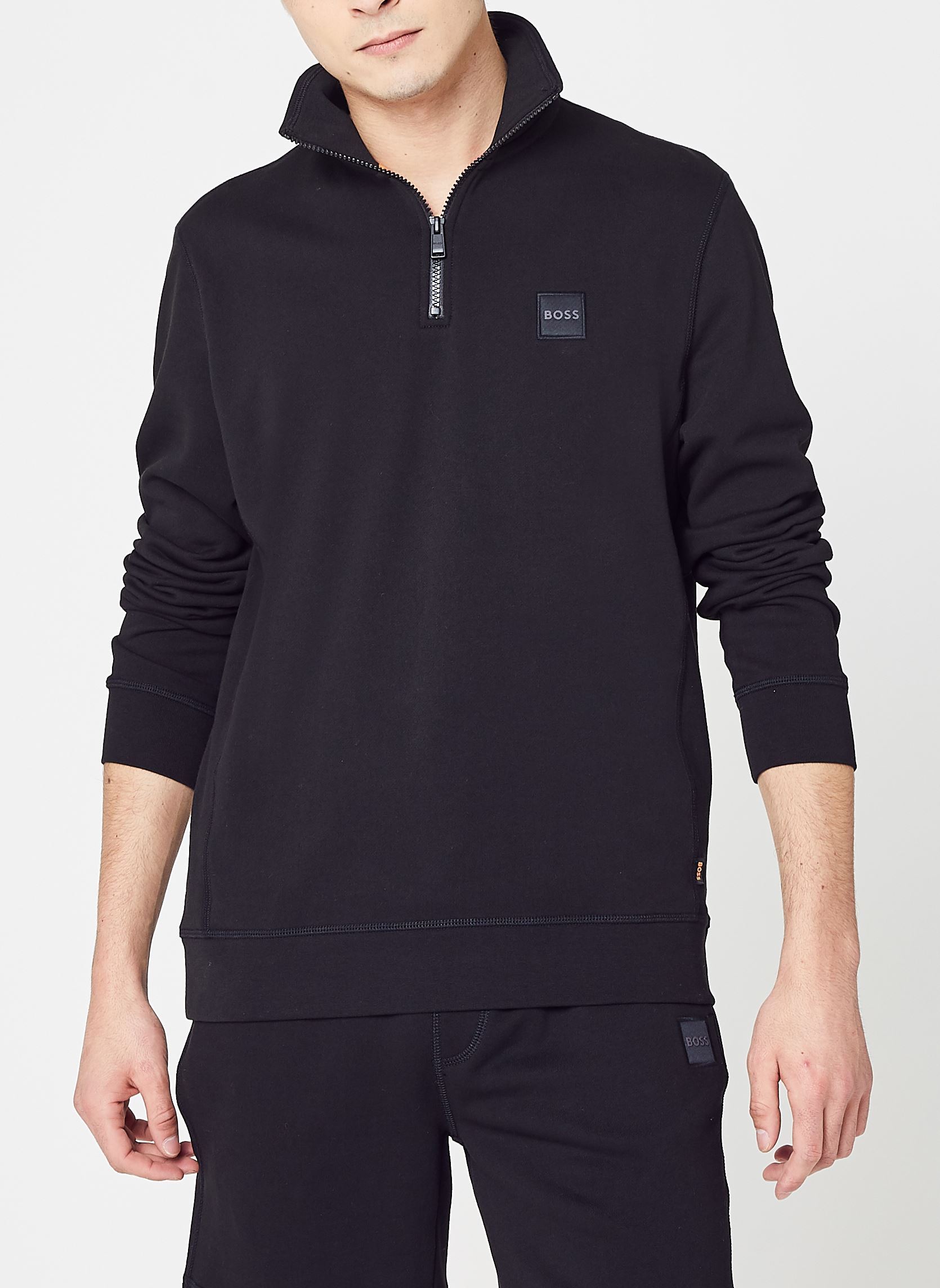 Sweat shirt BOSS Pull Zetrust Demi Zip EU - vue 2