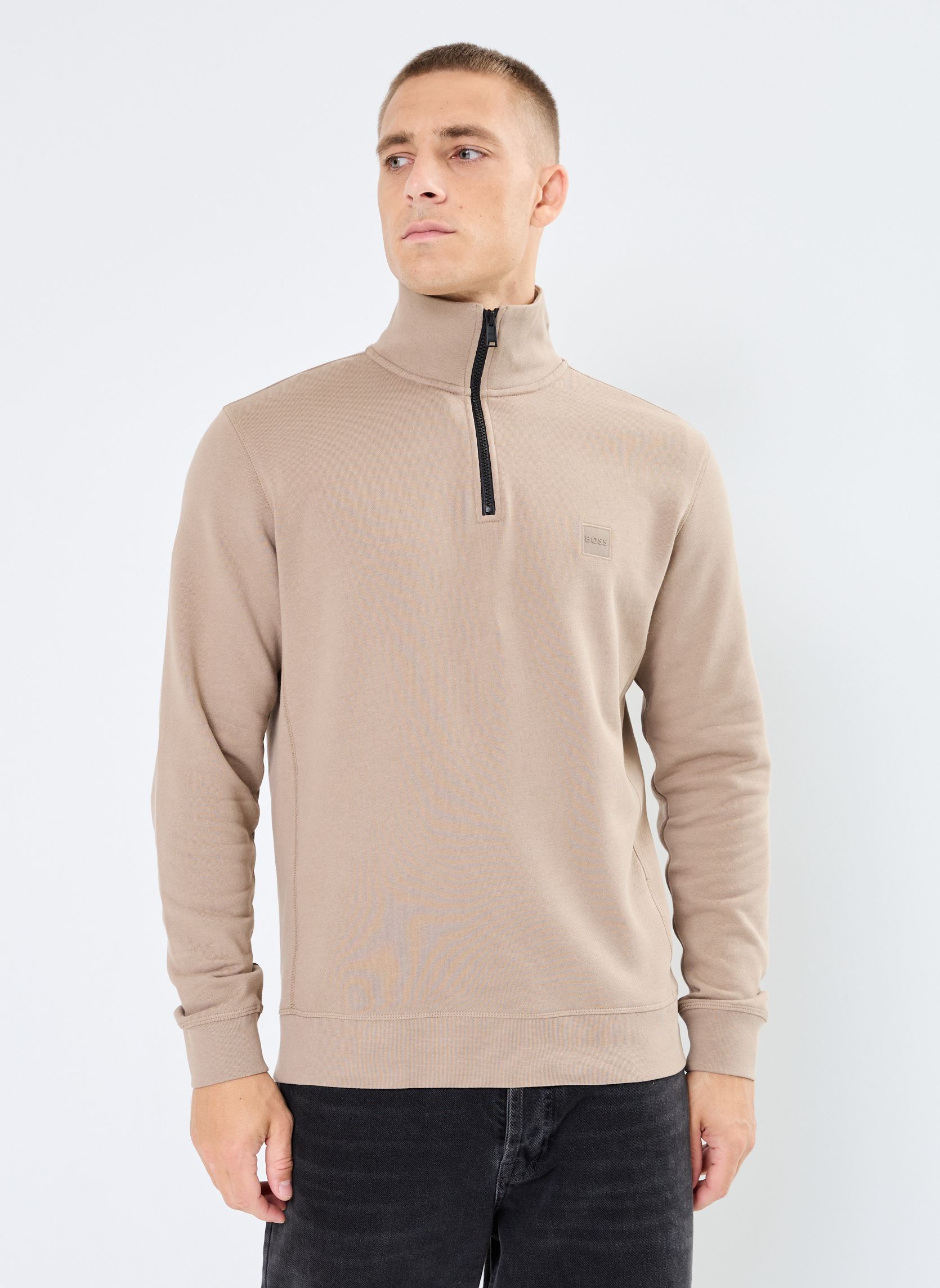 Sweat shirt BOSS Pull Zetrust Demi Zip EU - vue 3