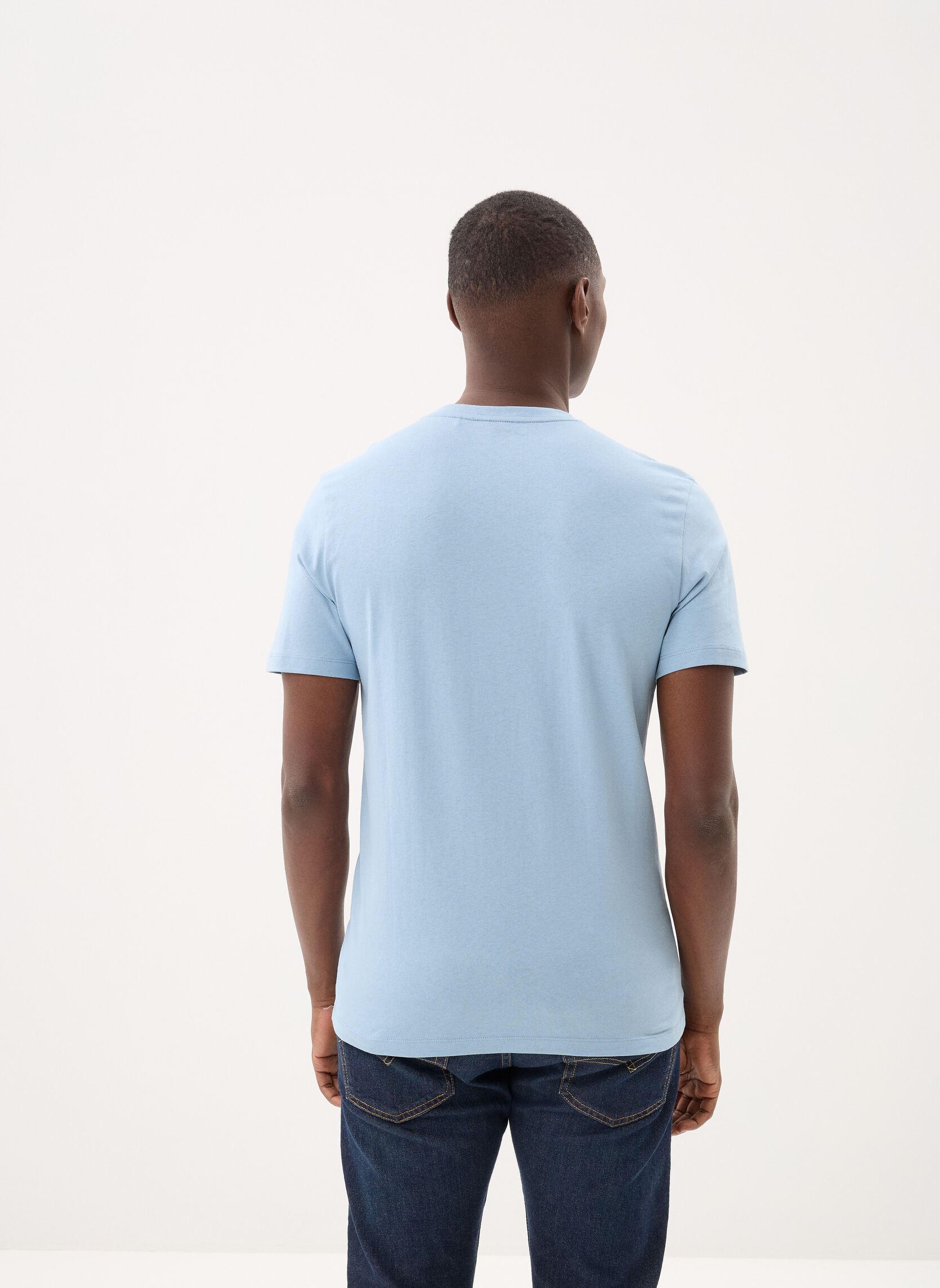 T-Shirts Tales herren blau BOSS T-Shirts Tales herren blau 458-LIGHT/PASTEL BLUE
