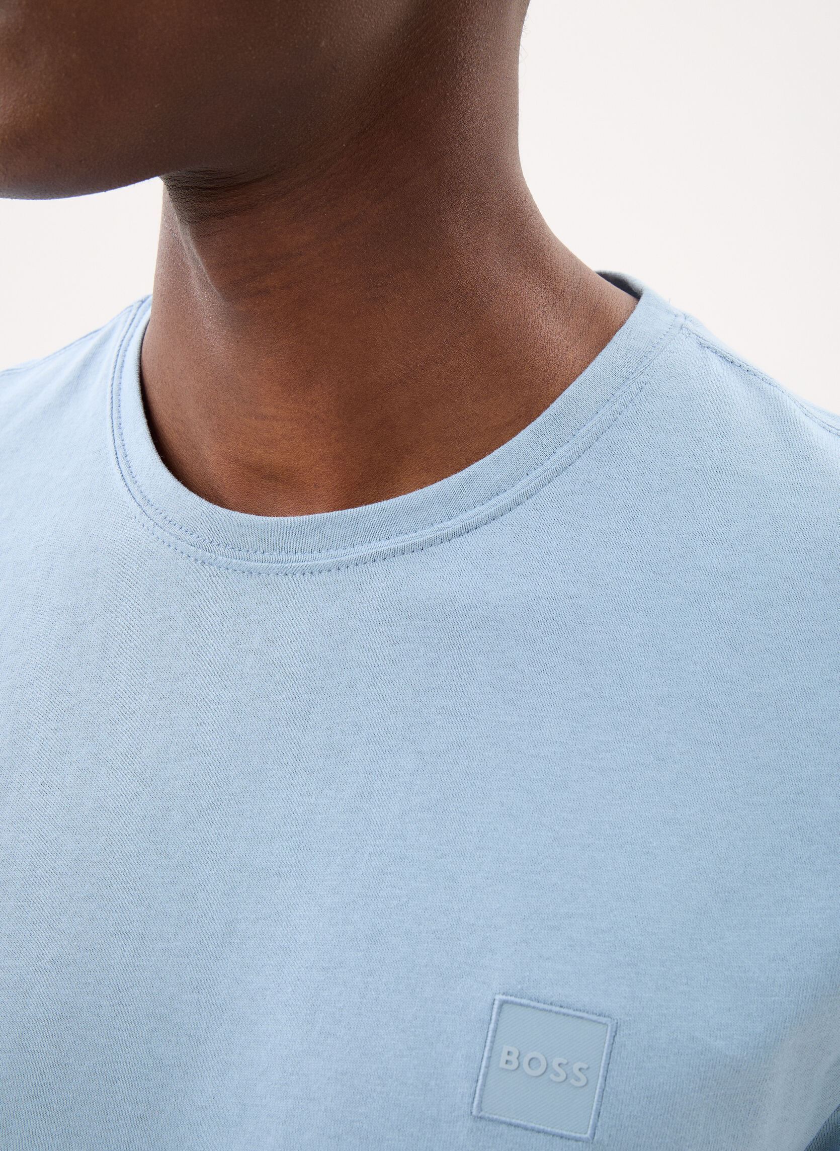 T-Shirts Tales herren blau BOSS T-Shirts Tales herren blau 458-LIGHT/PASTEL BLUE