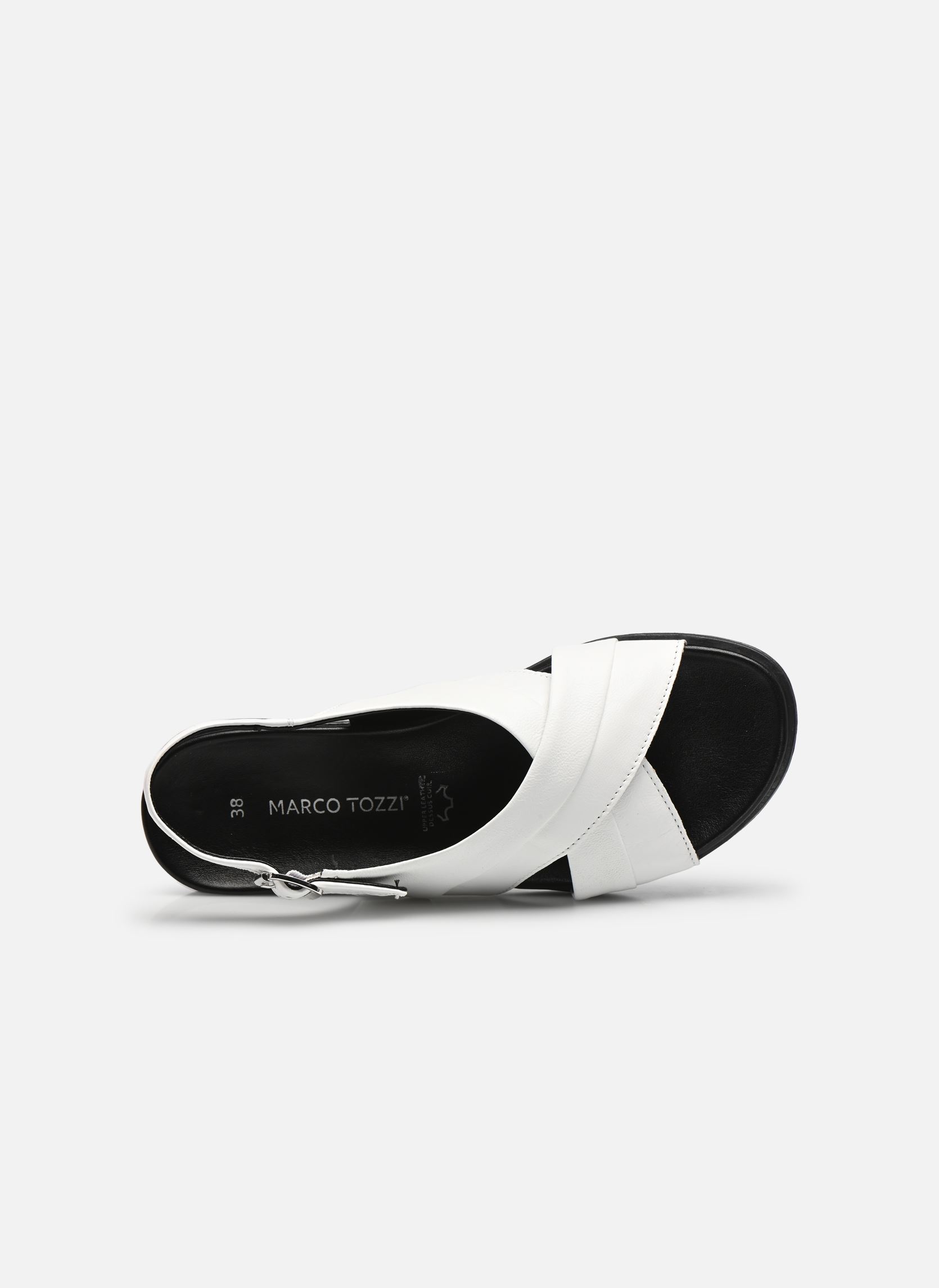 Sandalen 28123-28 damen weiß Marco Tozzi Sandalen 28123-28 damen weiß WHITE/BLACK