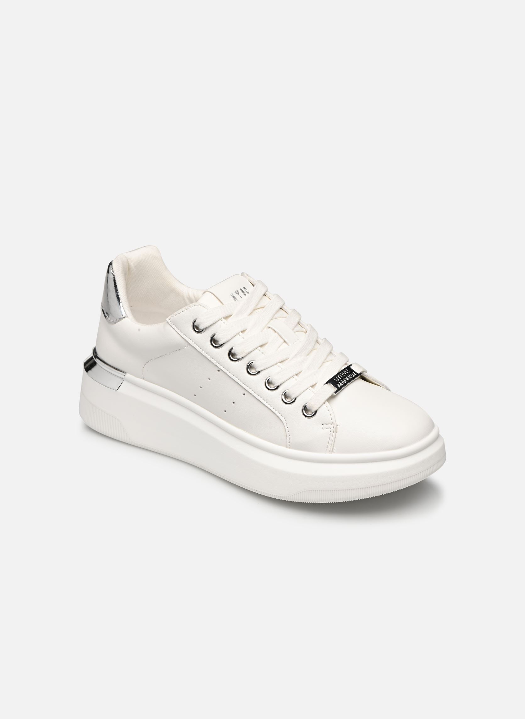 Niedrige Sneaker GLACIAL damen weiß Steve Madden Niedrige Sneaker GLACIAL damen weiß White/silver