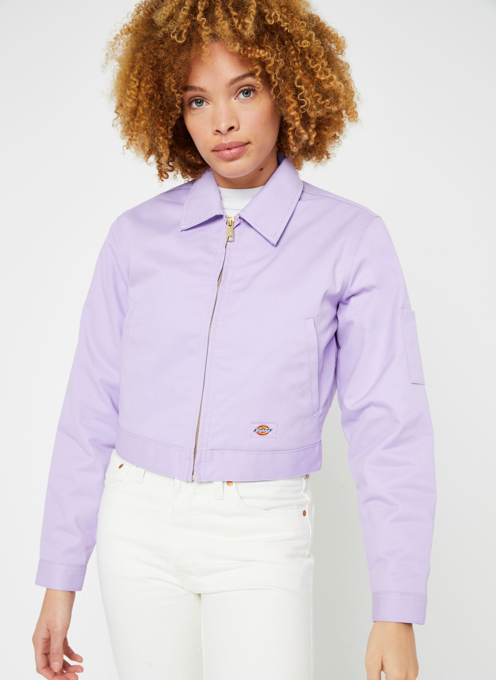 Dickies Veste - Lined Eisenhower Cropped W (Violet) - V??tements chez Sarenza (604290)