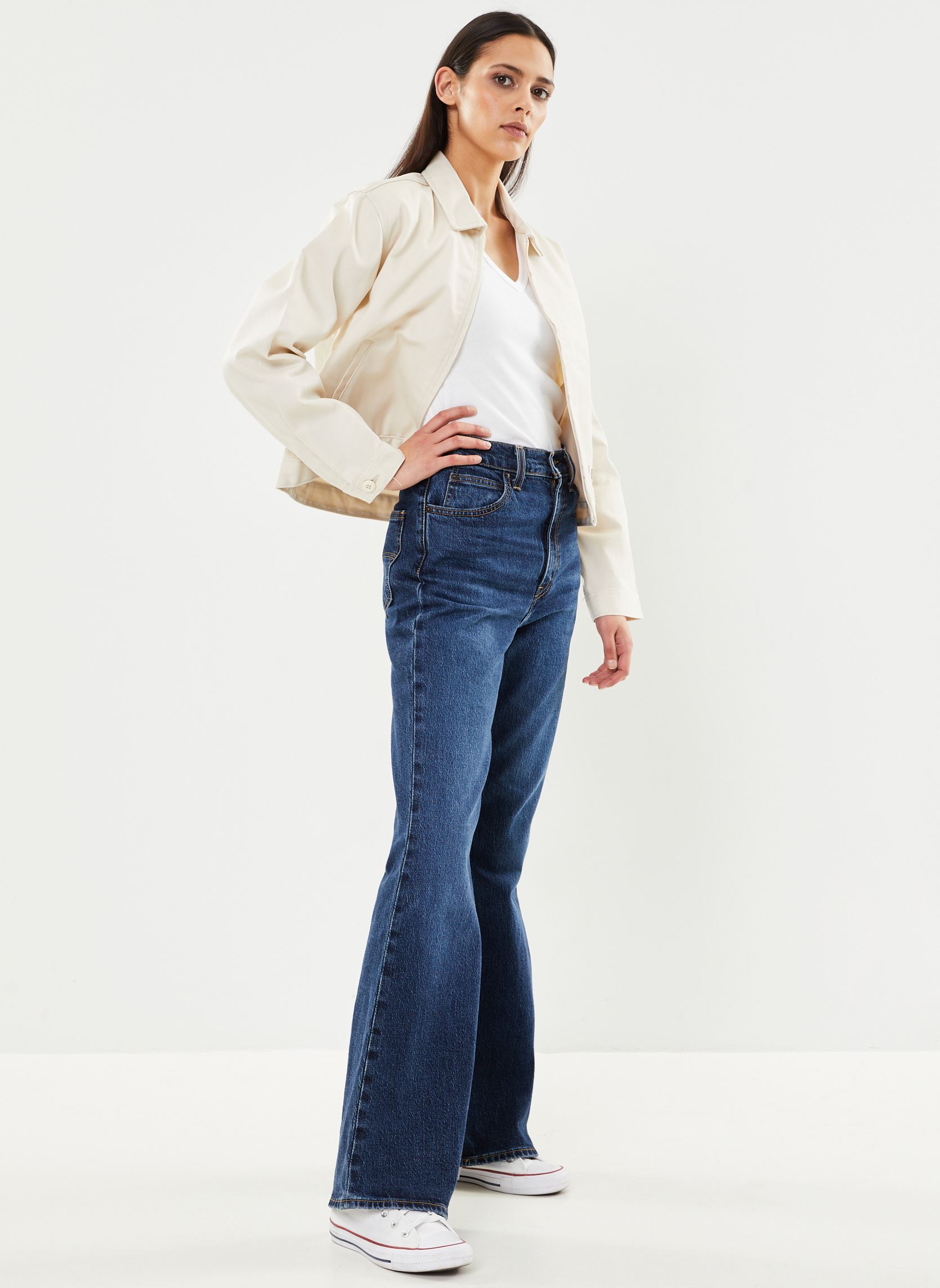 Jacken Lined Eisenhower Cropped W damen weiß Dickies Jacken Lined Eisenhower Cropped W damen weiß REC WHITECAP