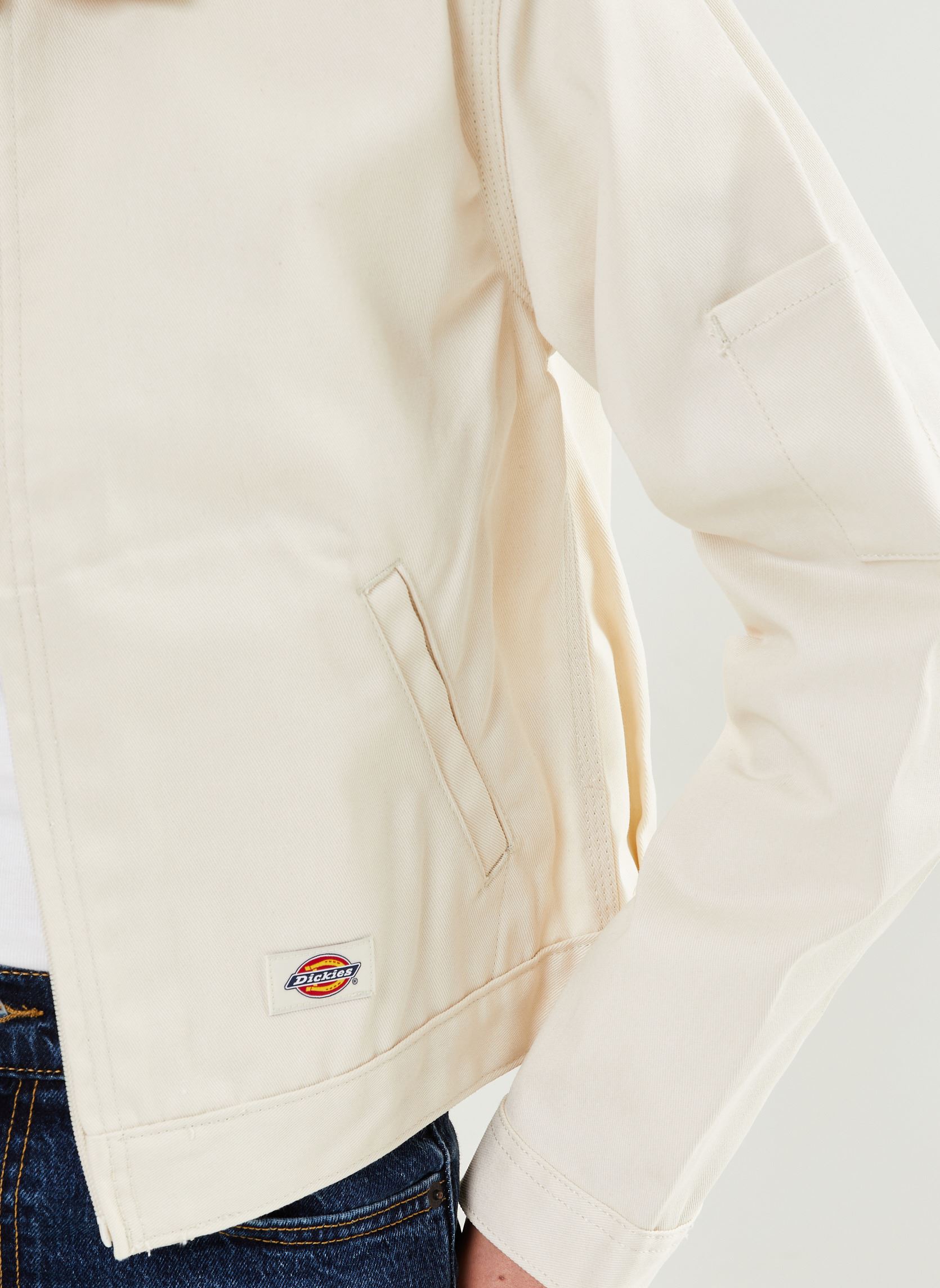 Jacken Lined Eisenhower Cropped W damen weiß Dickies Jacken Lined Eisenhower Cropped W damen weiß REC WHITECAP