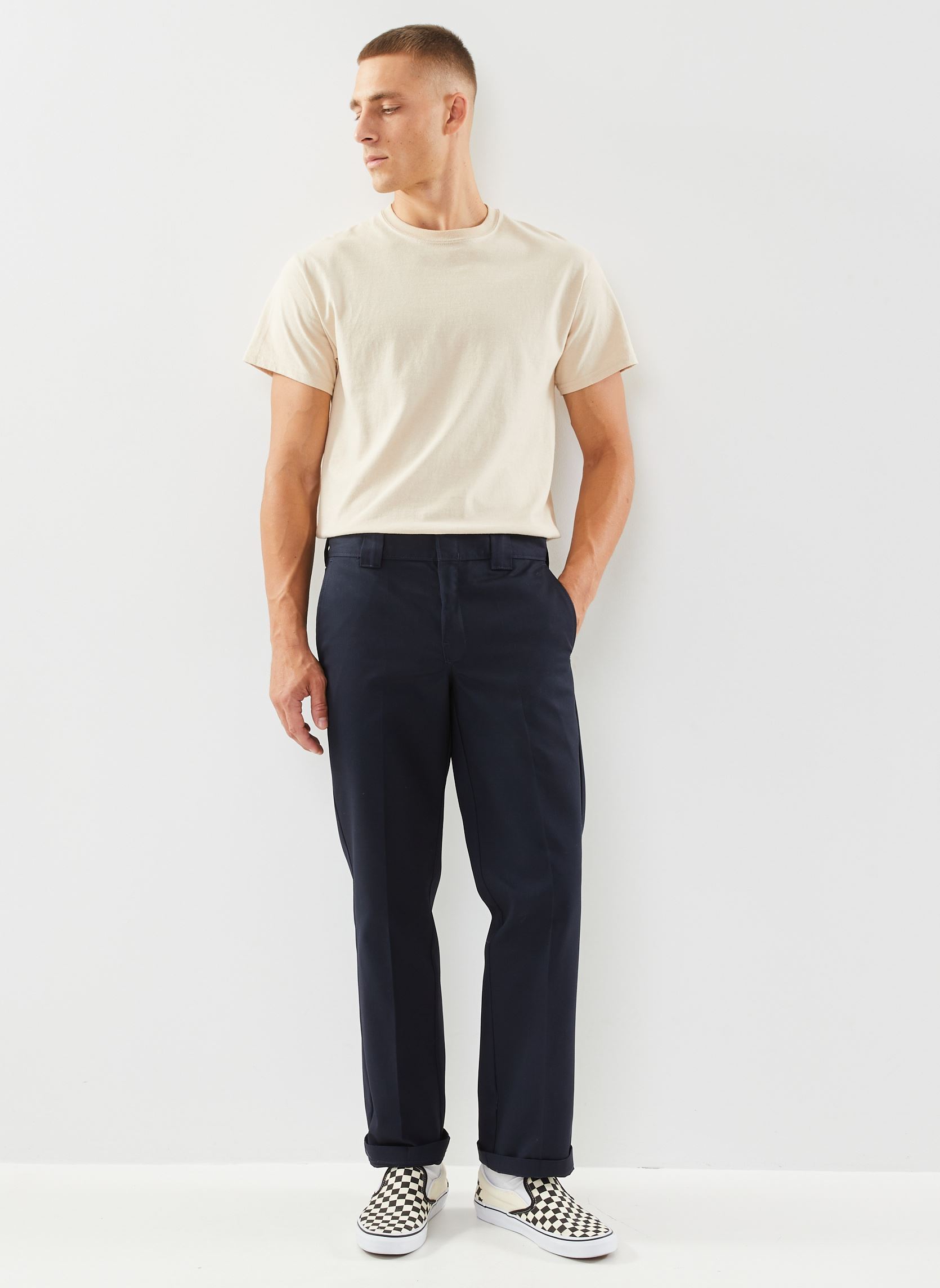Pantalons chino 873 Work Pant homme bleu Dickies Pantalons chino 873 Work Pant homme bleu DARK NAVY