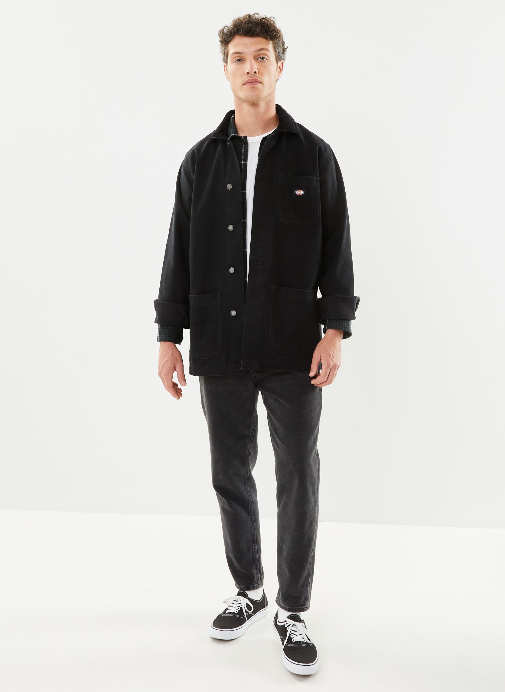 Blousons Dickies Duck Canvas Summer Chore Coat homme noir Dickies Blousons Dickies Duck Canvas Summer Chore Coat homme noir STONE WASHED BLACK