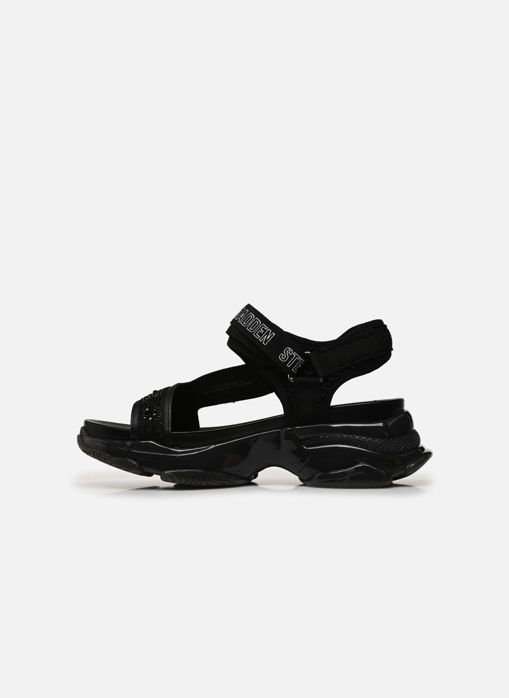 Sandalen met sleehak en plateau MAXIMAL dames zwart Steve Madden Sandalen met sleehak en plateau MAXIMAL dames zwart Black multi