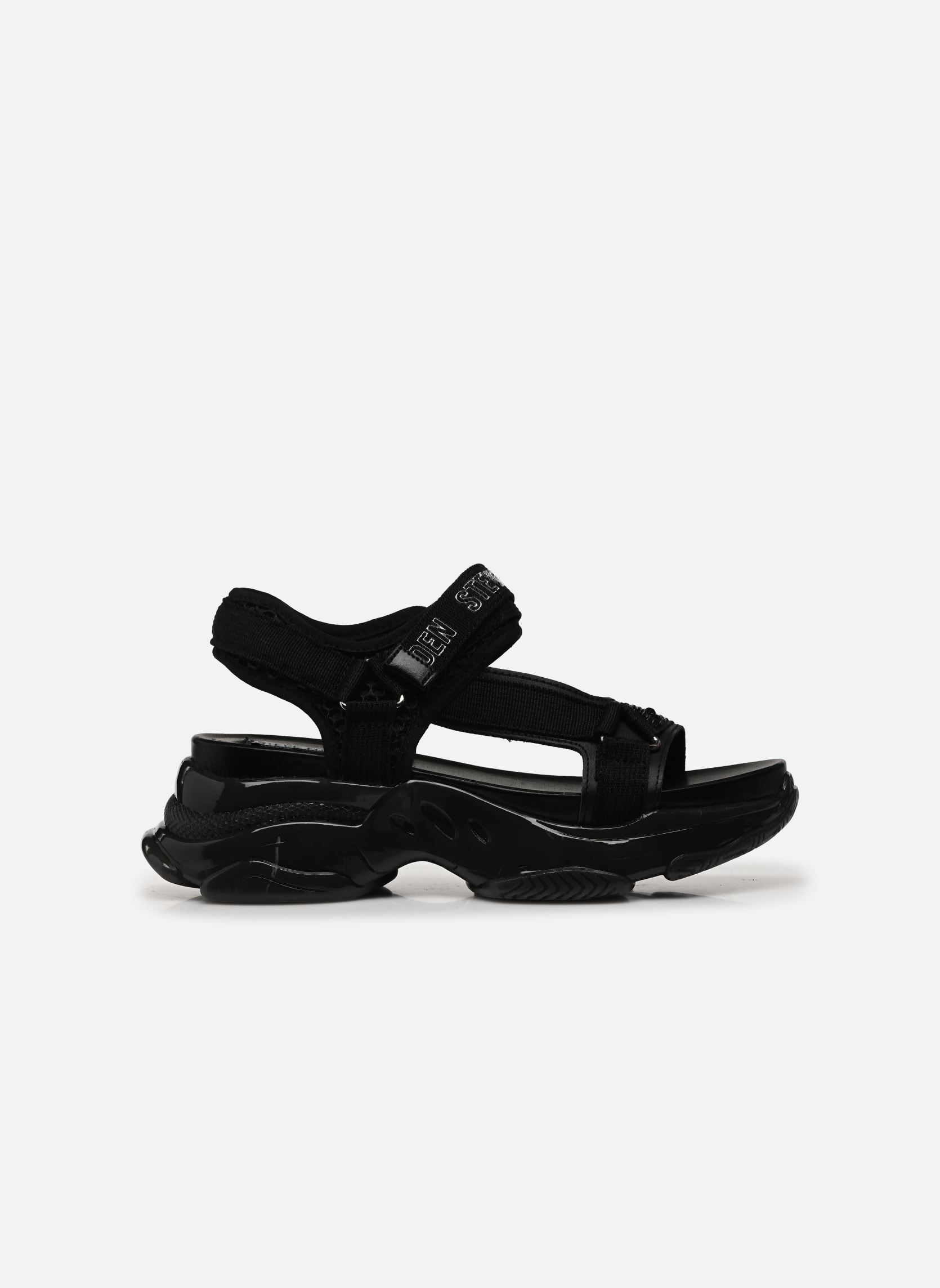 Sandalen met sleehak en plateau MAXIMAL dames zwart Steve Madden Sandalen met sleehak en plateau MAXIMAL dames zwart Black multi