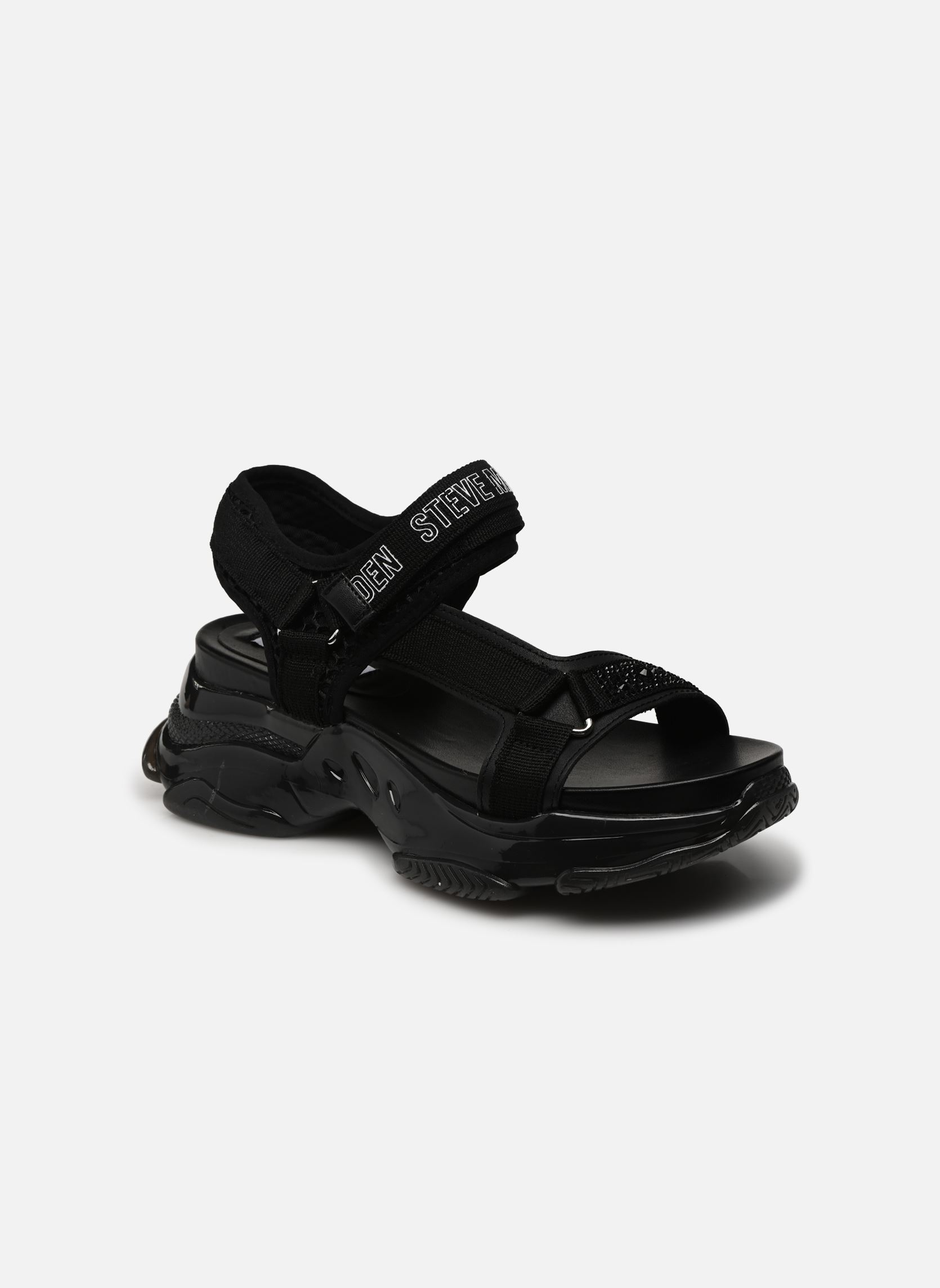 Sandalen met sleehak en plateau MAXIMAL dames zwart Steve Madden Sandalen met sleehak en plateau MAXIMAL dames zwart Black multi