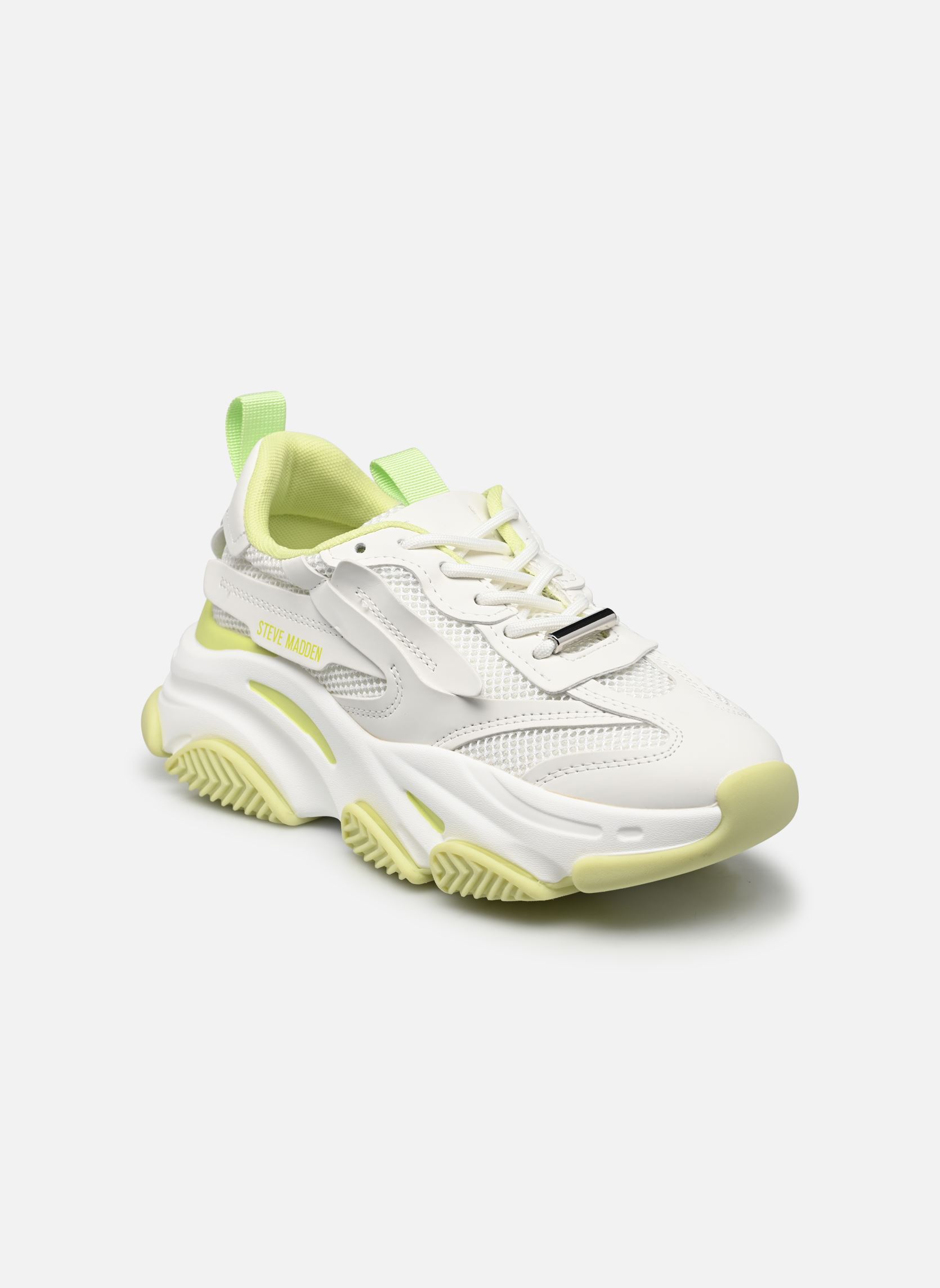 Lage sneakers POSSESSION dames groen Steve Madden Lage sneakers POSSESSION dames groen WHITE/LIME