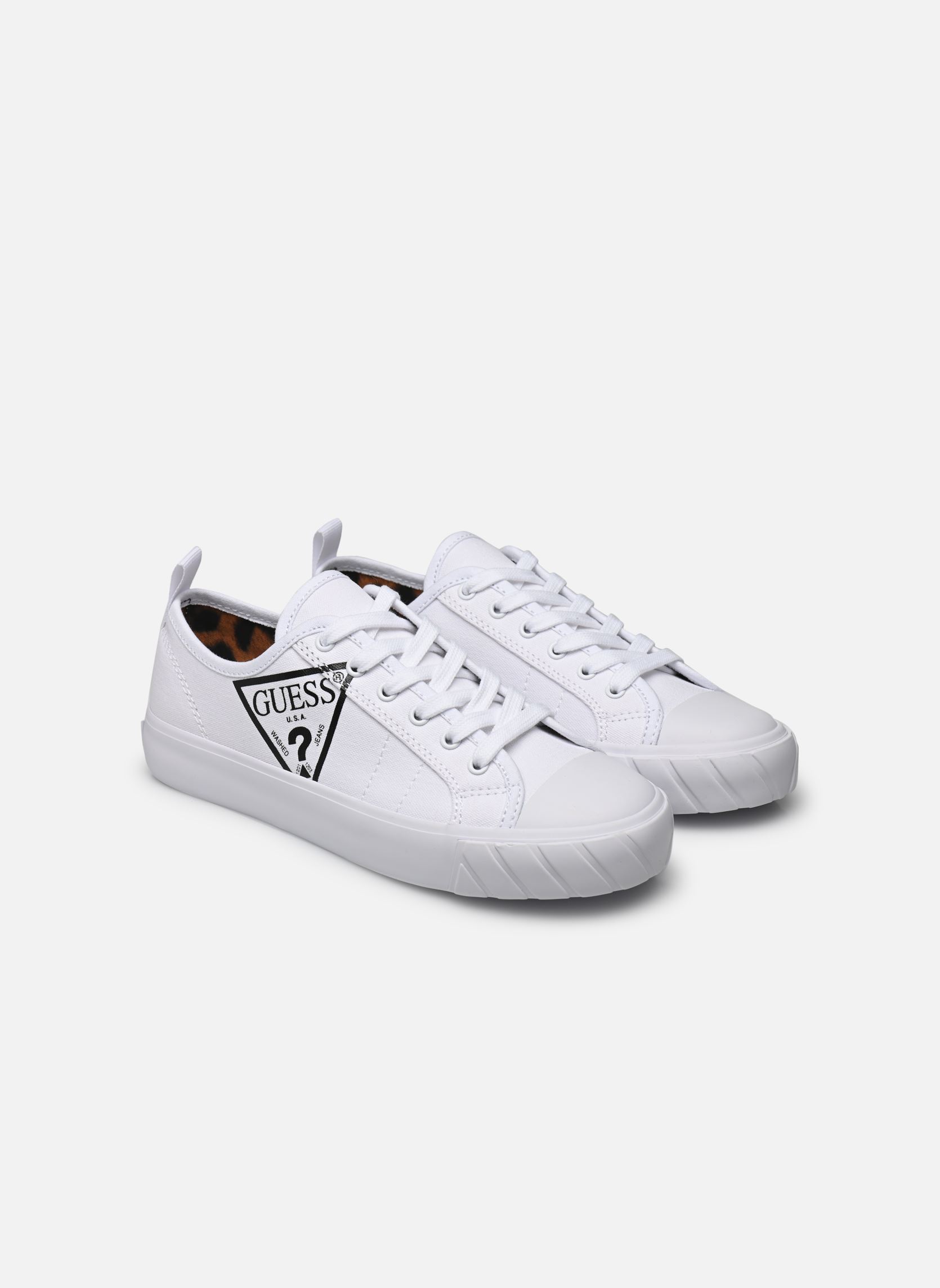 Lage sneakers KERRIE dames wit Guess Lage sneakers KERRIE dames wit White