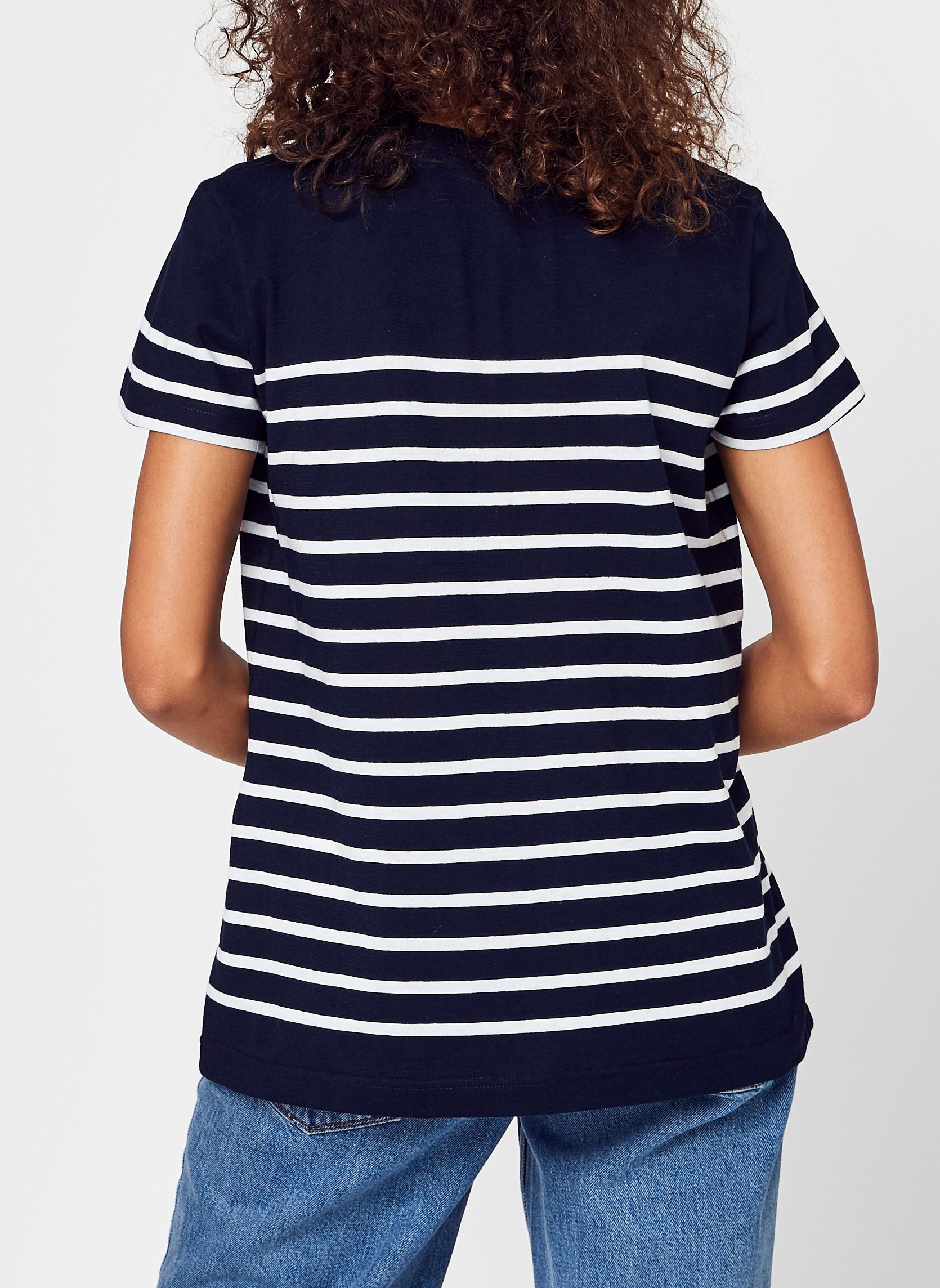 Tee-shirts Marinière ''Etel'' Femme femme bleu Armor Lux Tee-shirts Marinière ''Etel'' Femme femme bleu Rich Navy Blanc