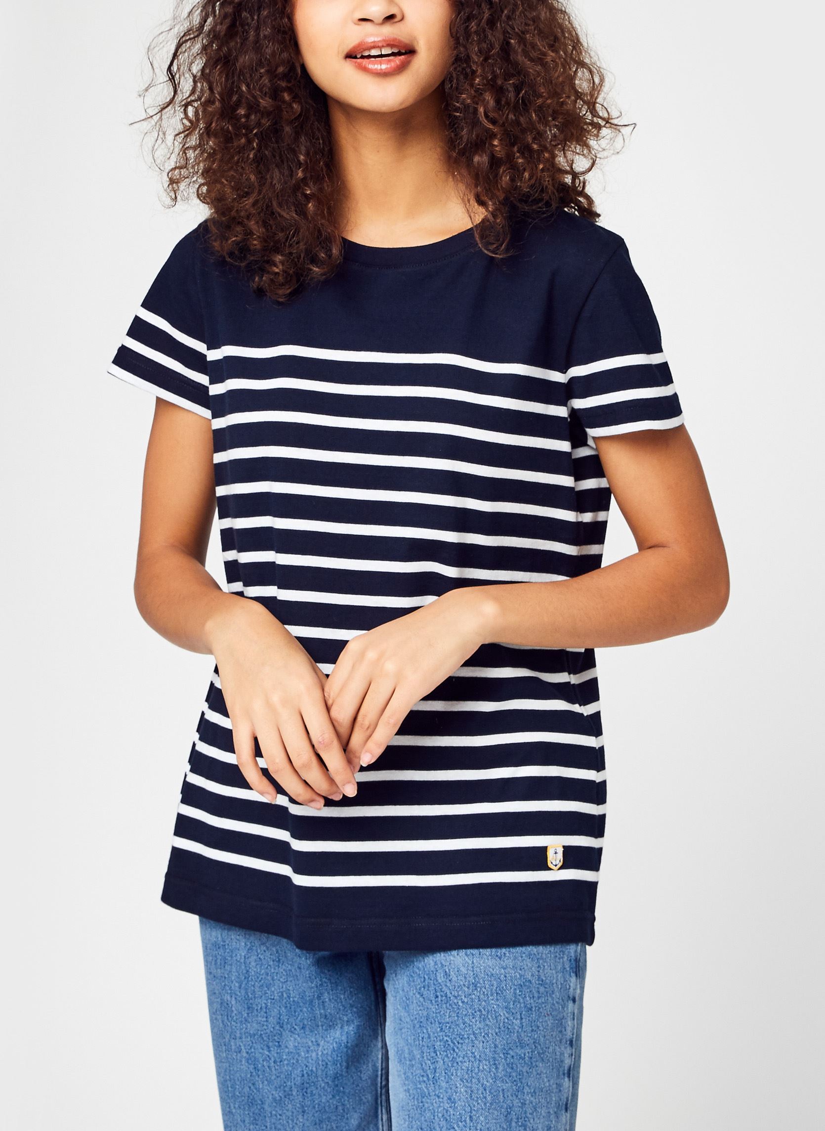 Tee-shirts Marinière ''Etel'' Femme femme bleu Armor Lux Tee-shirts Marinière ''Etel'' Femme femme bleu Rich Navy Blanc