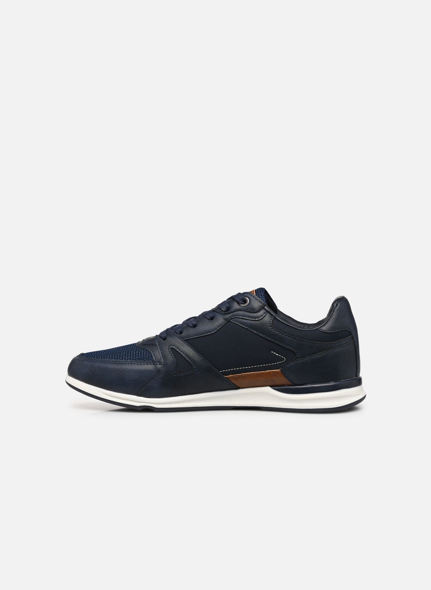 Baskets basses ACTUEL homme bleu Redskins Baskets basses ACTUEL homme bleu MARINE+COGNAC