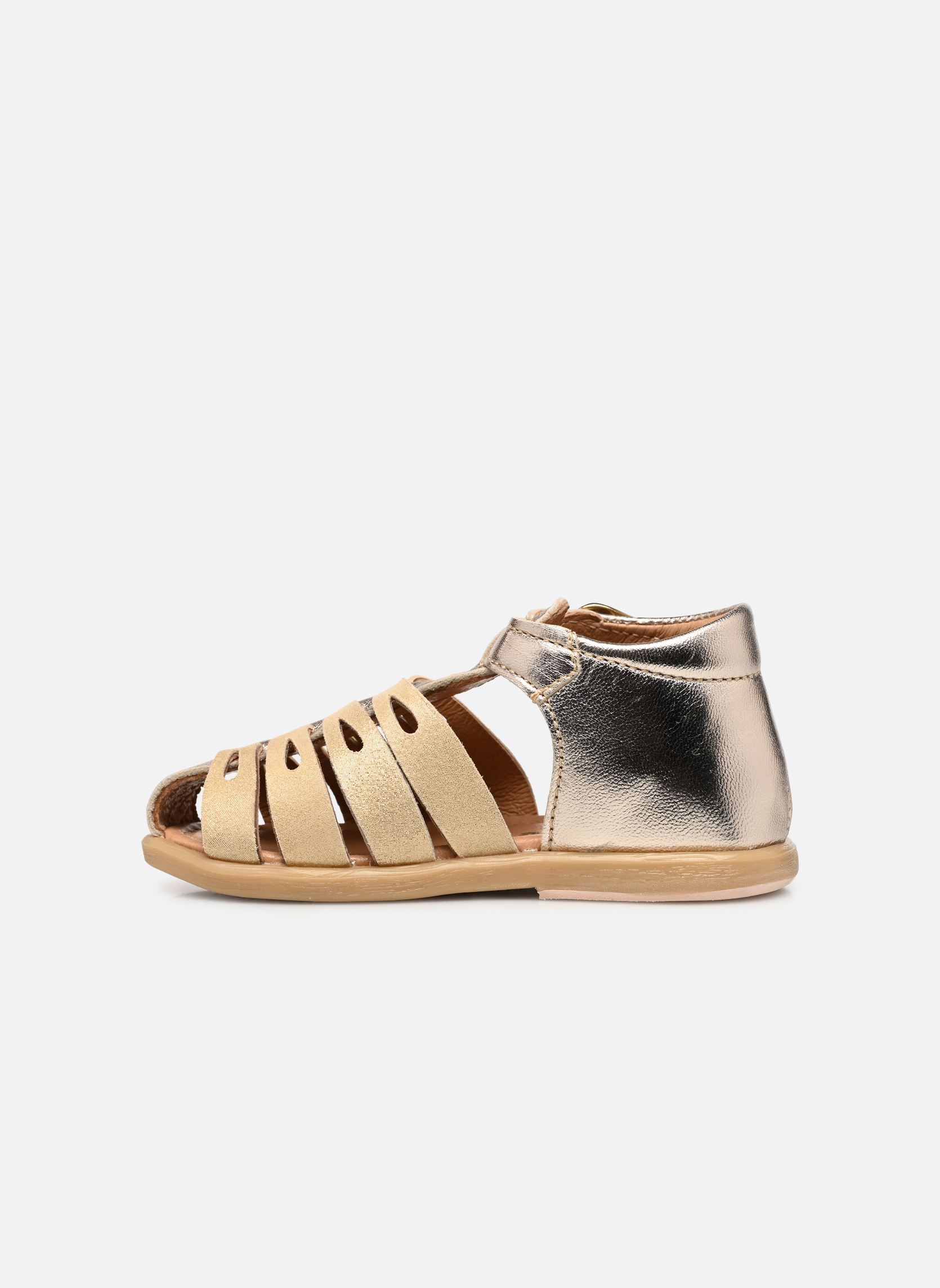 Sandali Taormina bambina oro e bronzo Babybotte Sandali Taormina bambina oro e bronzo IVOIRE