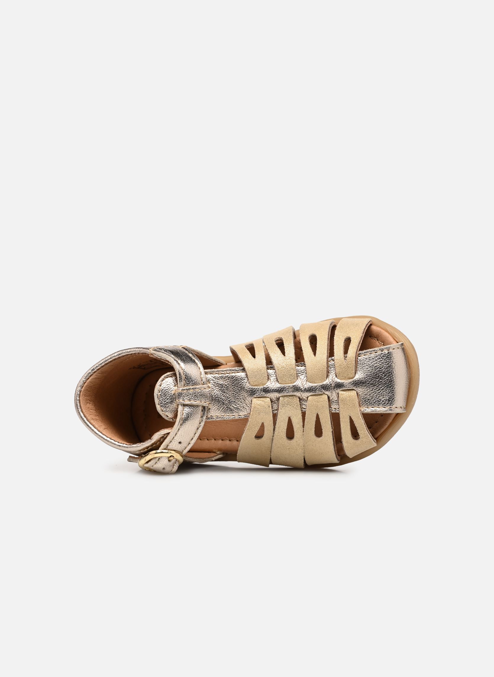 Sandali Taormina bambina oro e bronzo Babybotte Sandali Taormina bambina oro e bronzo IVOIRE