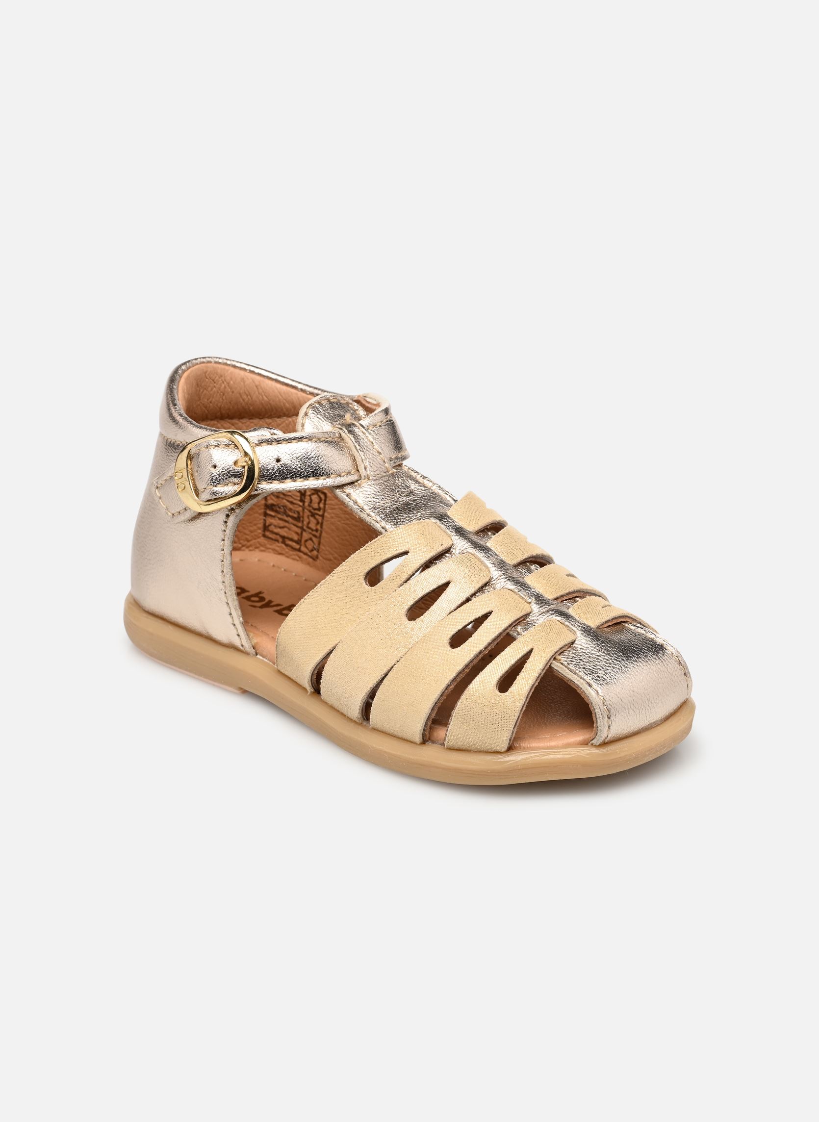 Sandali Taormina bambina oro e bronzo Babybotte Sandali Taormina bambina oro e bronzo IVOIRE