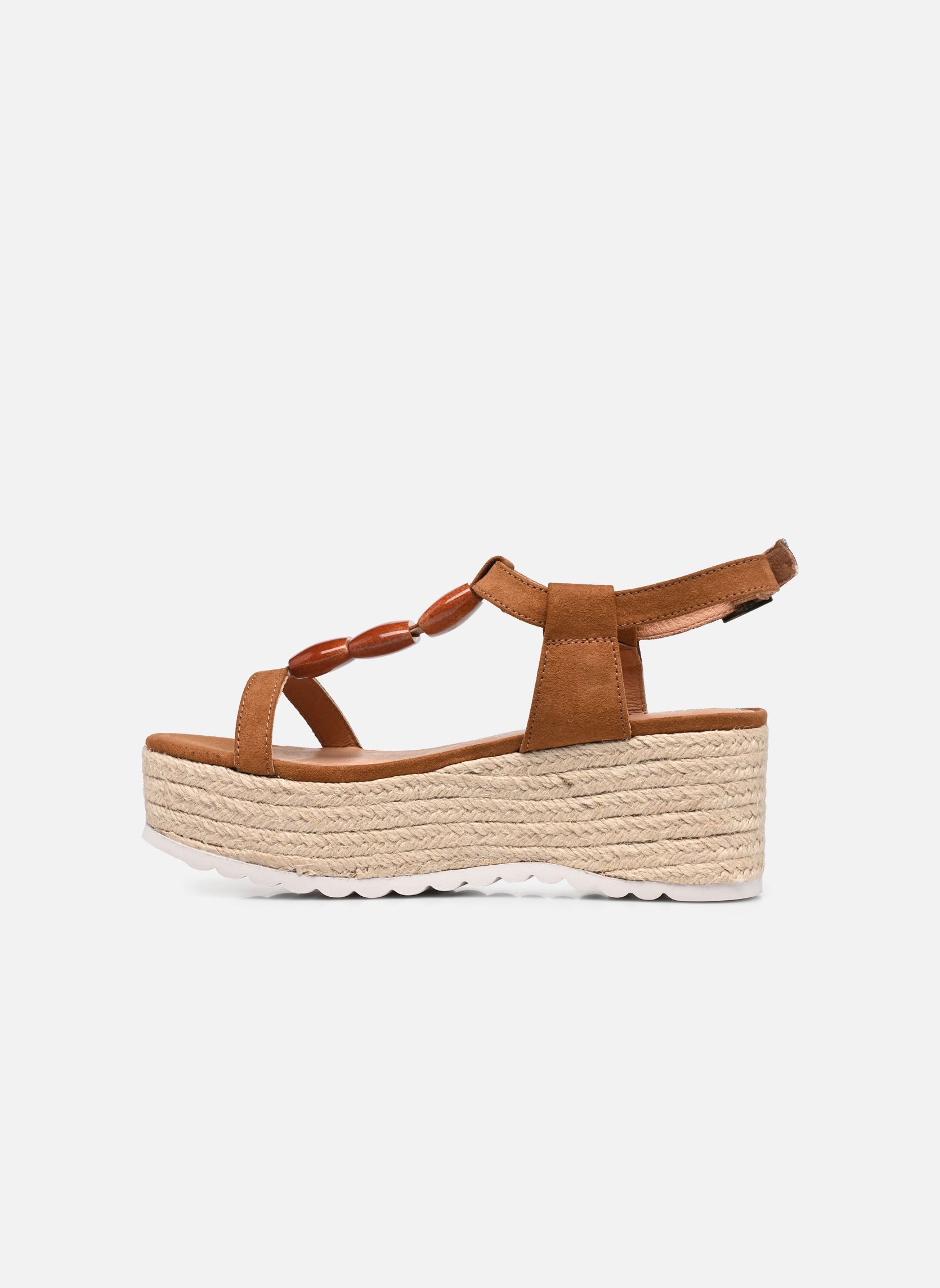 Sandalias y plataformas de cuña DUNDEE mujer marrón Chattawak Sandalias y plataformas de cuña DUNDEE mujer marrón Camel