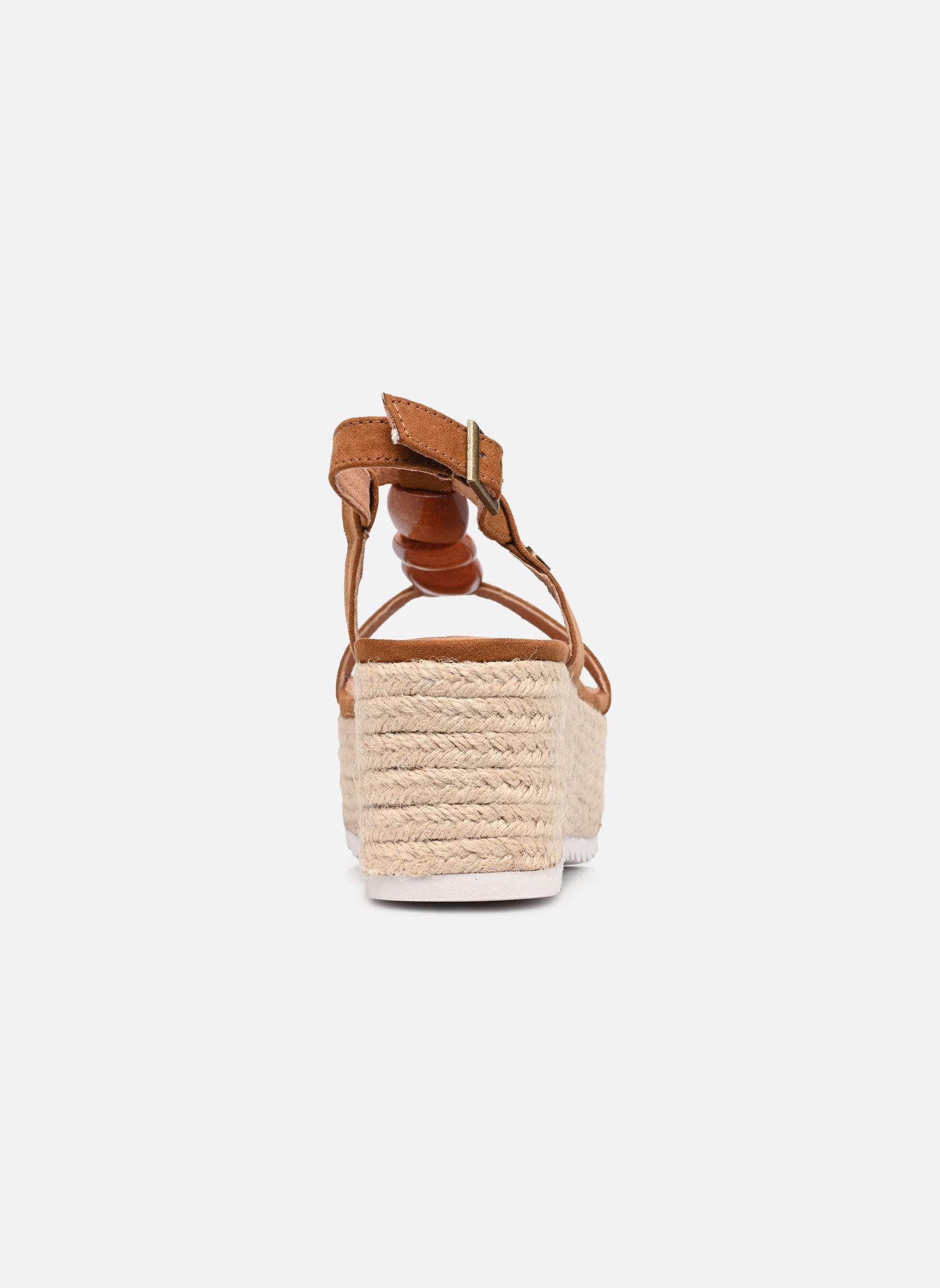 Sandalias y plataformas de cuña DUNDEE mujer marrón Chattawak Sandalias y plataformas de cuña DUNDEE mujer marrón Camel