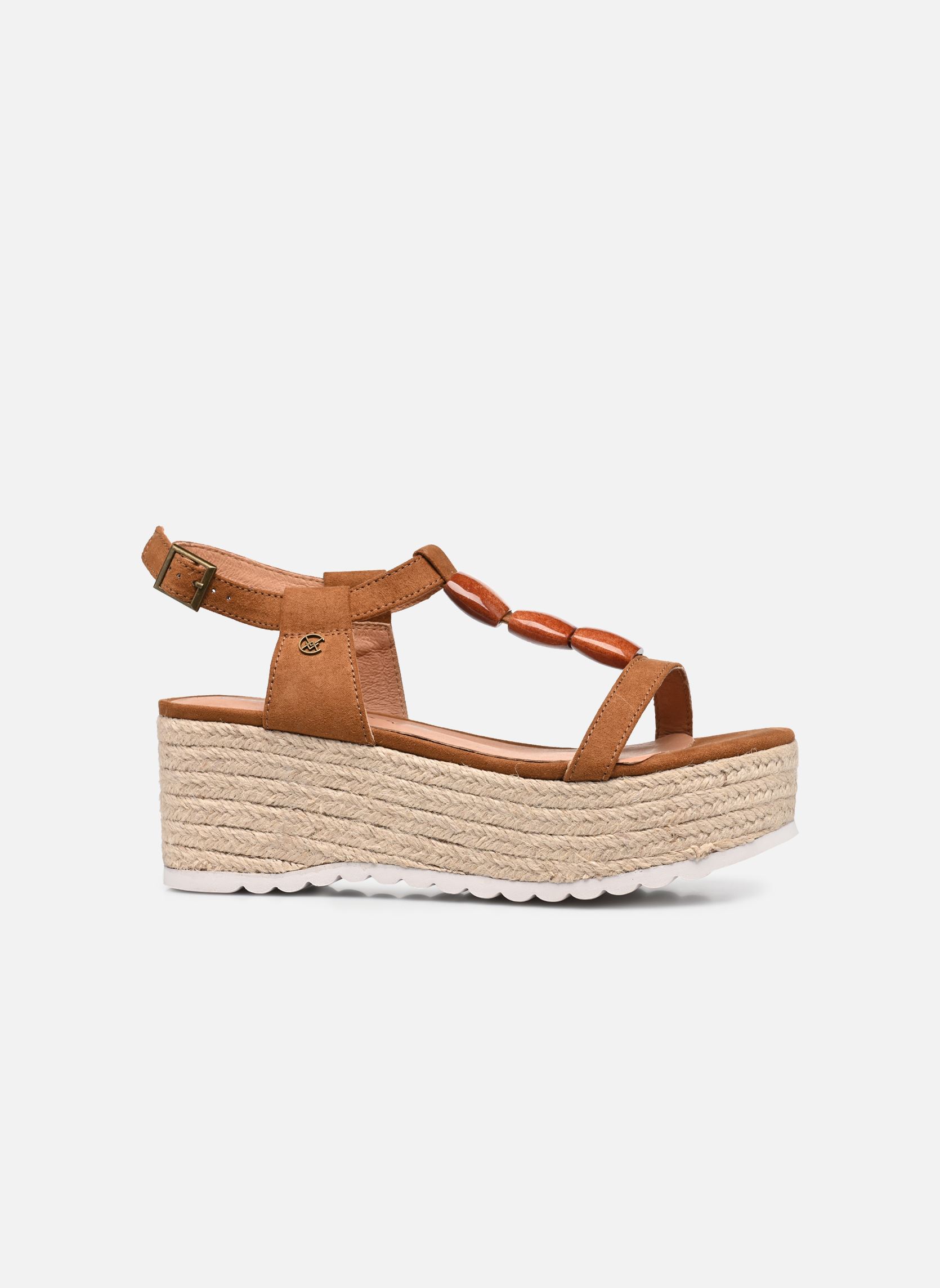 Sandalias y plataformas de cuña DUNDEE mujer marrón Chattawak Sandalias y plataformas de cuña DUNDEE mujer marrón Camel