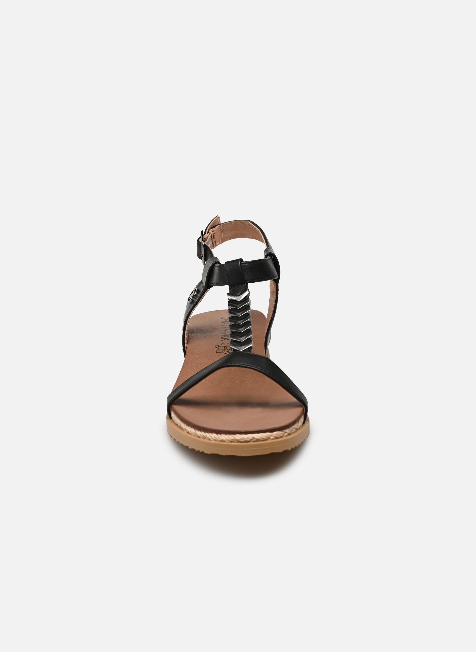 Sandales compensées et plateformes SARA femme noir Chattawak Sandales compensées et plateformes SARA femme noir Noir