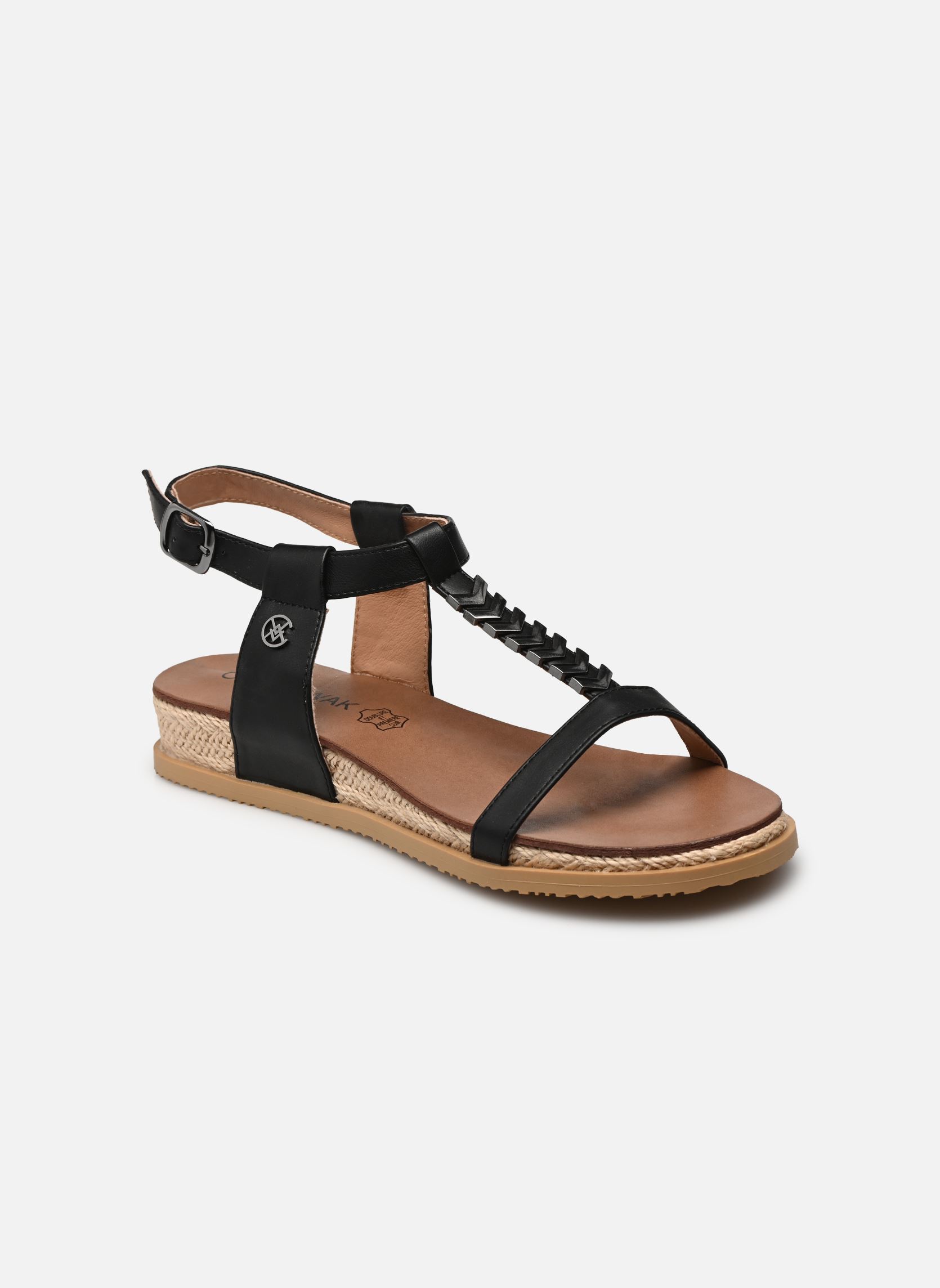 Sandales compensées et plateformes SARA femme noir Chattawak Sandales compensées et plateformes SARA femme noir Noir