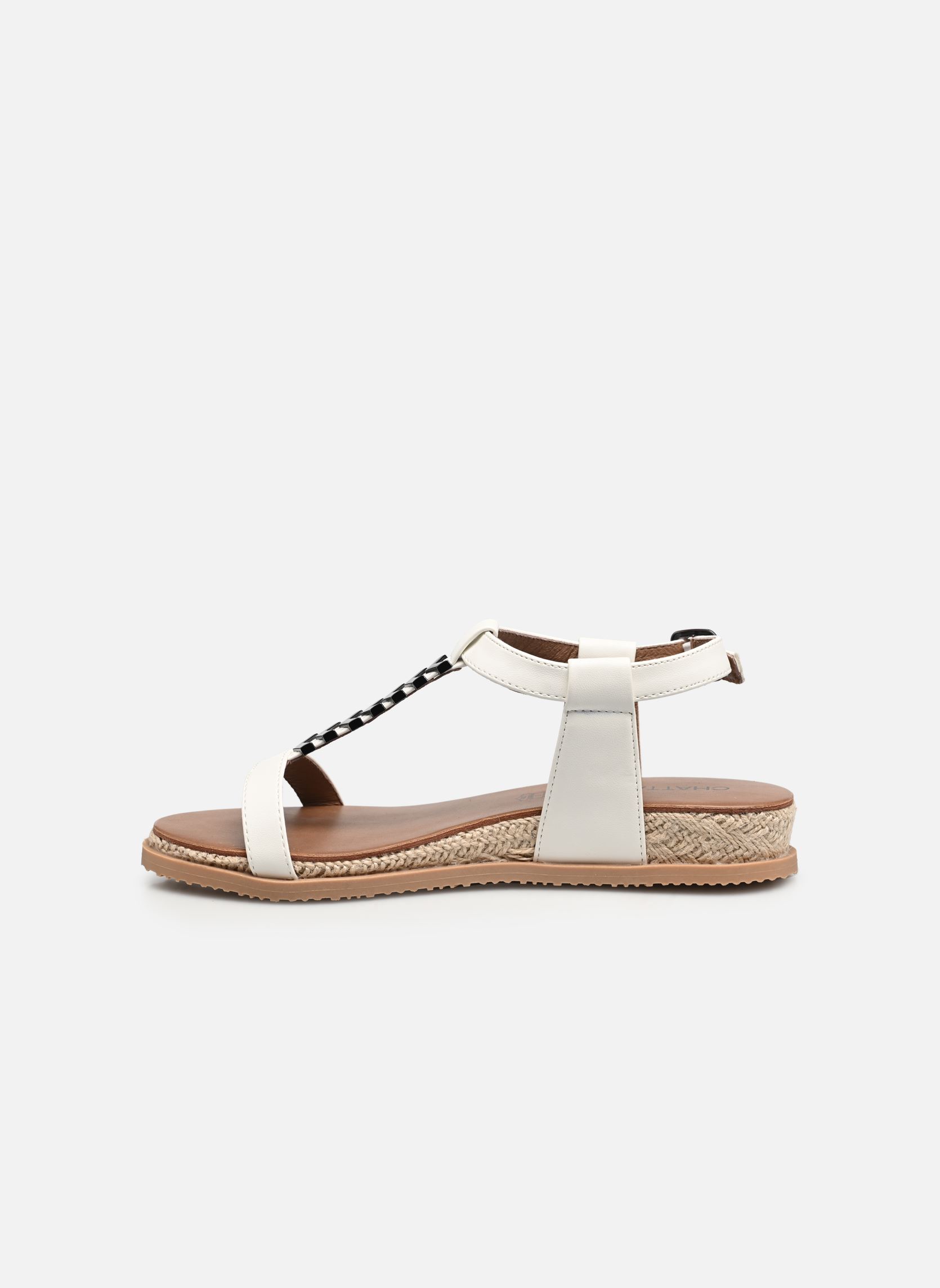 Sandales compensées et plateformes SARA femme blanc Chattawak Sandales compensées et plateformes SARA femme blanc Blanc