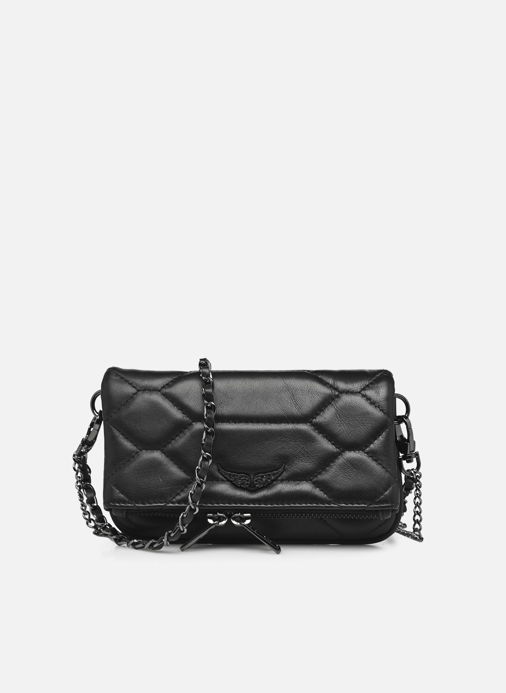 Schoudertassen Rock Nano Xl Mat Scale dames zwart Zadig & Voltaire Schoudertassen Rock Nano Xl Mat Scale dames zwart NOIR