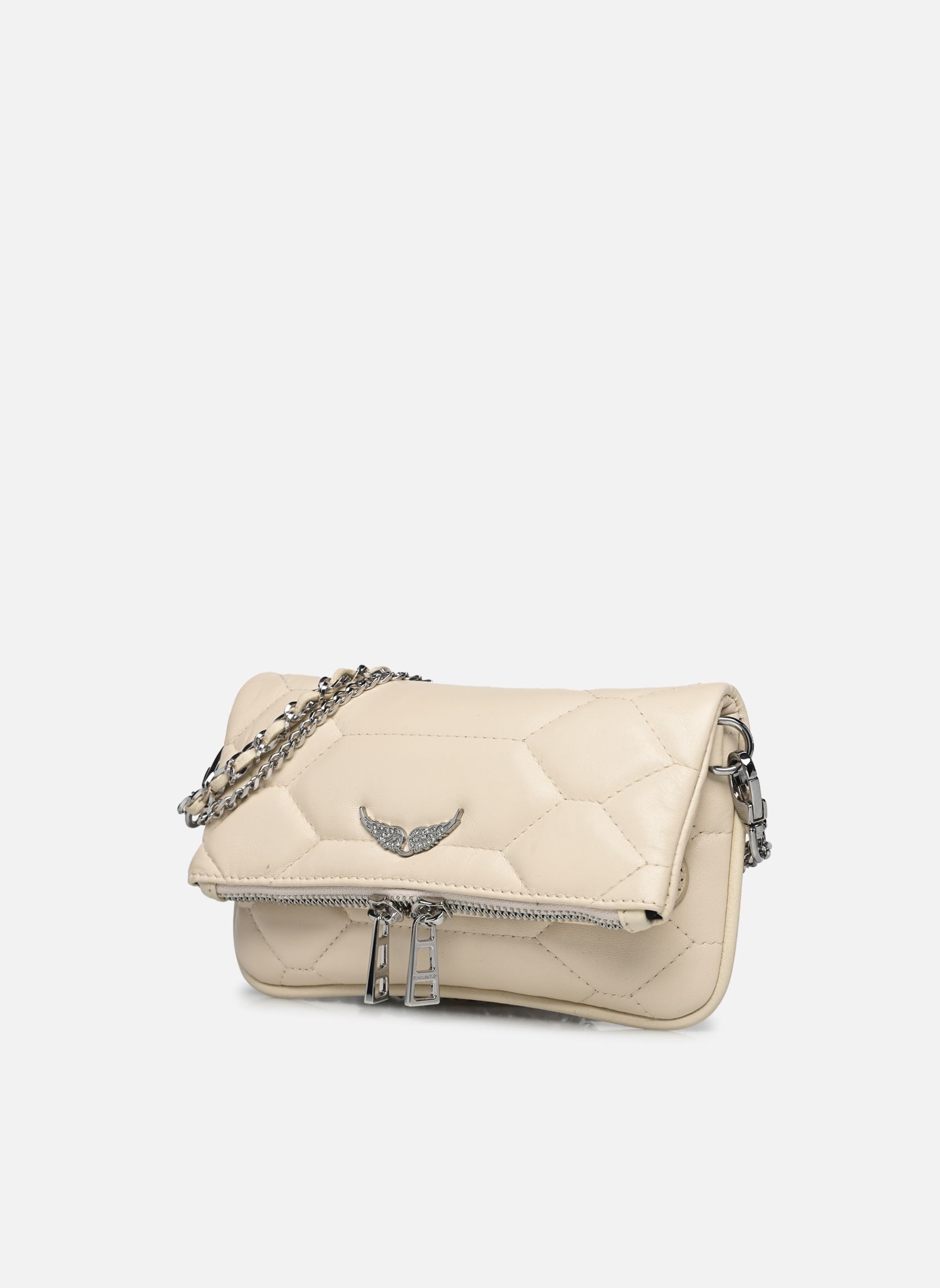Schoudertassen Rock Nano Xl Mat Scale dames wit Zadig & Voltaire Schoudertassen Rock Nano Xl Mat Scale dames wit FLASH NEW
