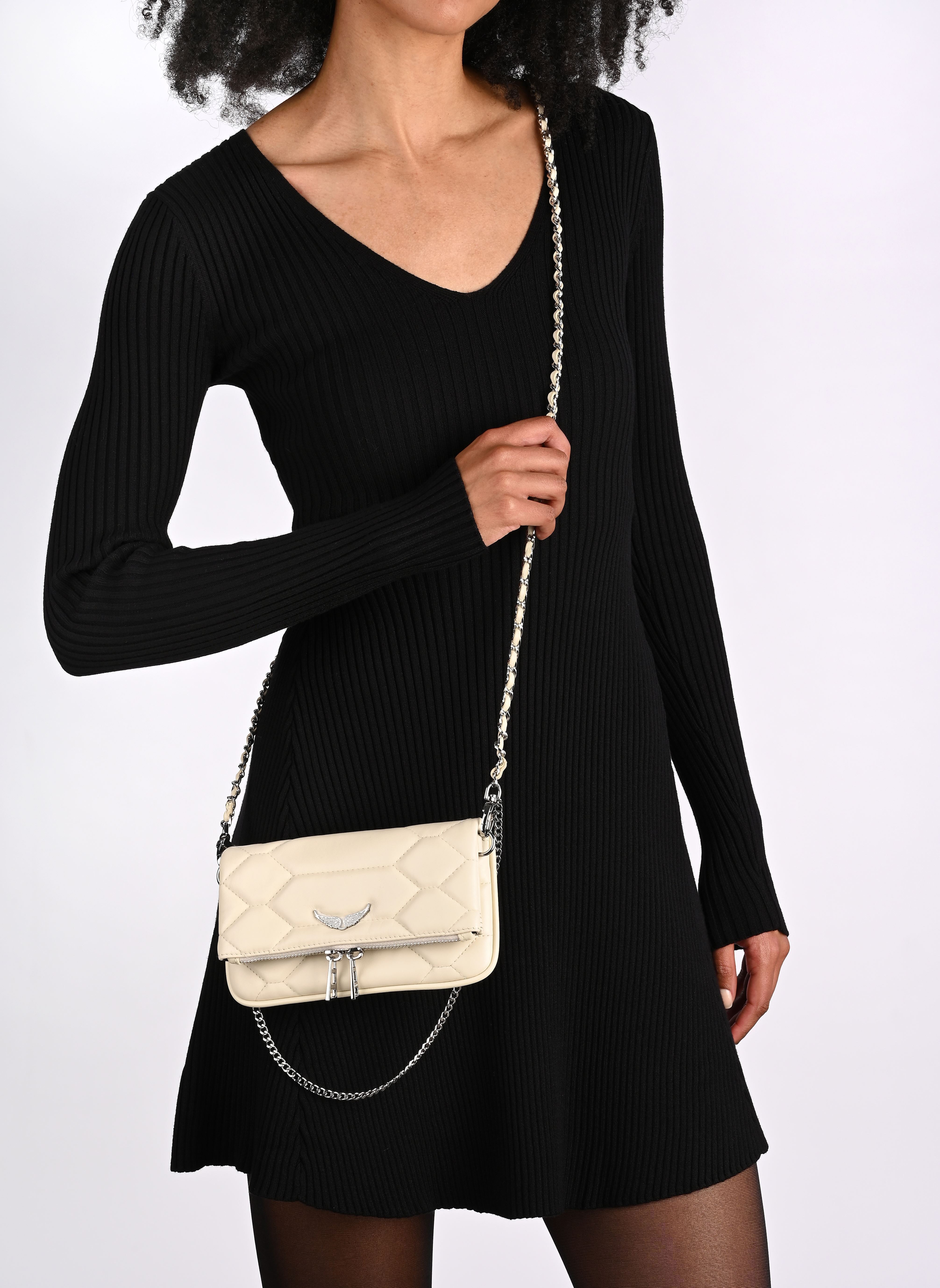Schoudertassen Rock Nano Xl Mat Scale dames wit Zadig & Voltaire Schoudertassen Rock Nano Xl Mat Scale dames wit FLASH NEW
