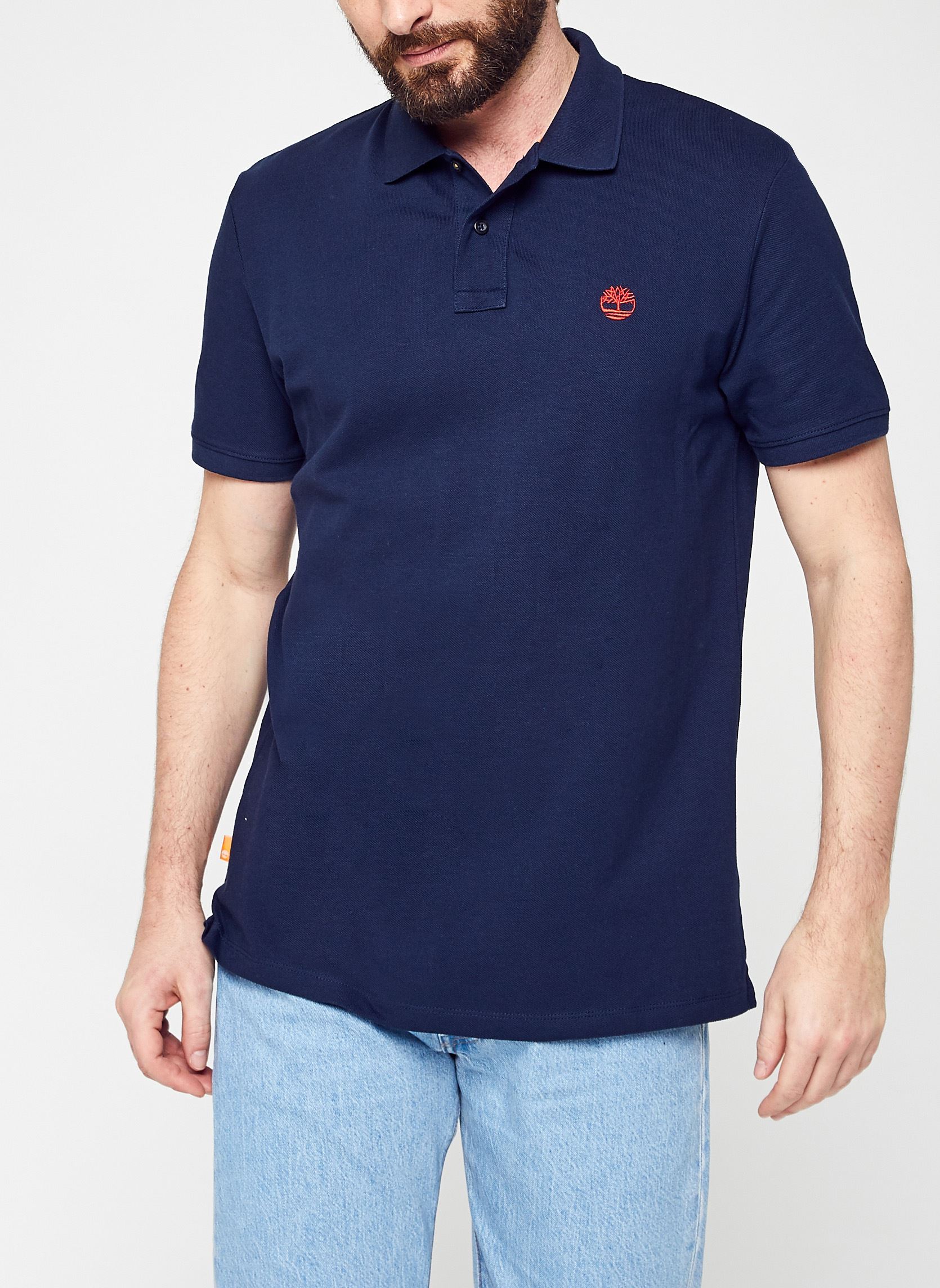 Polo Timberland SS MILLERS RIVER COLLAR JACQUARD POLO SLIM Unique - vue 2