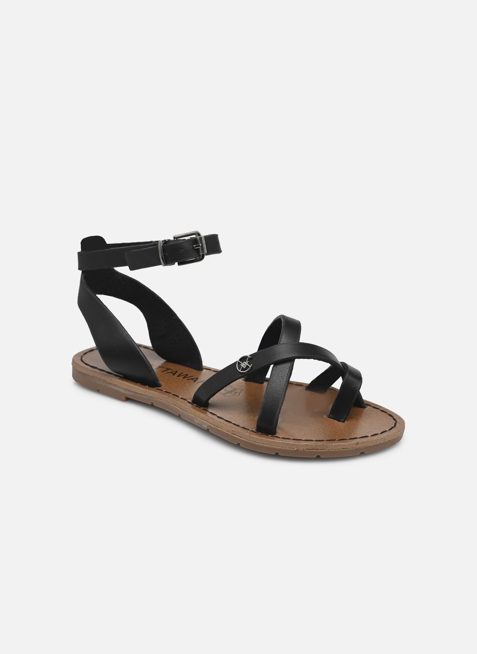 Sandales PERLA K fille noir Chattawak Sandales PERLA K fille noir Black