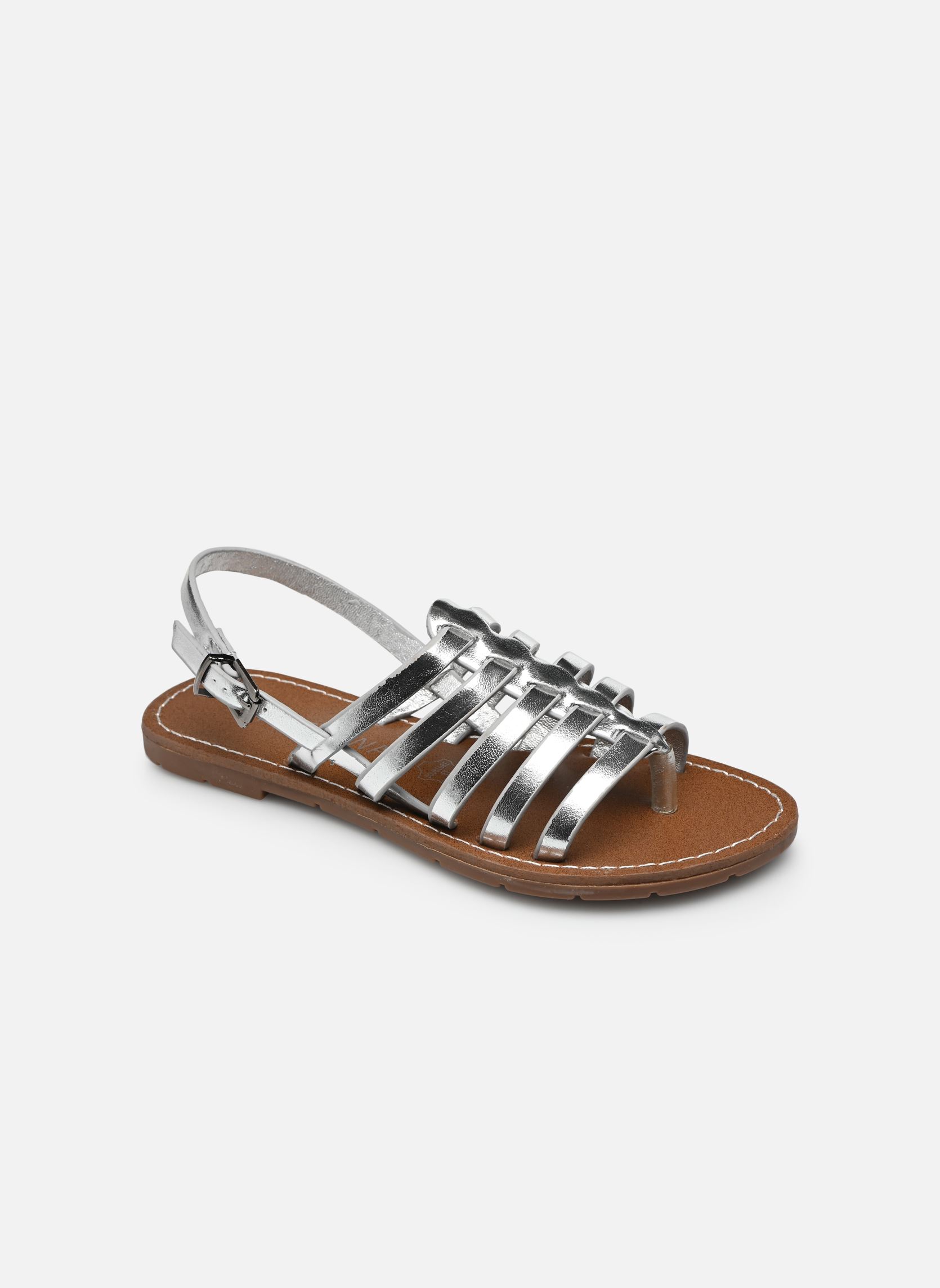 Sandalen SHIRLEY K mädchen silber Chattawak Sandalen SHIRLEY K mädchen silber Argent